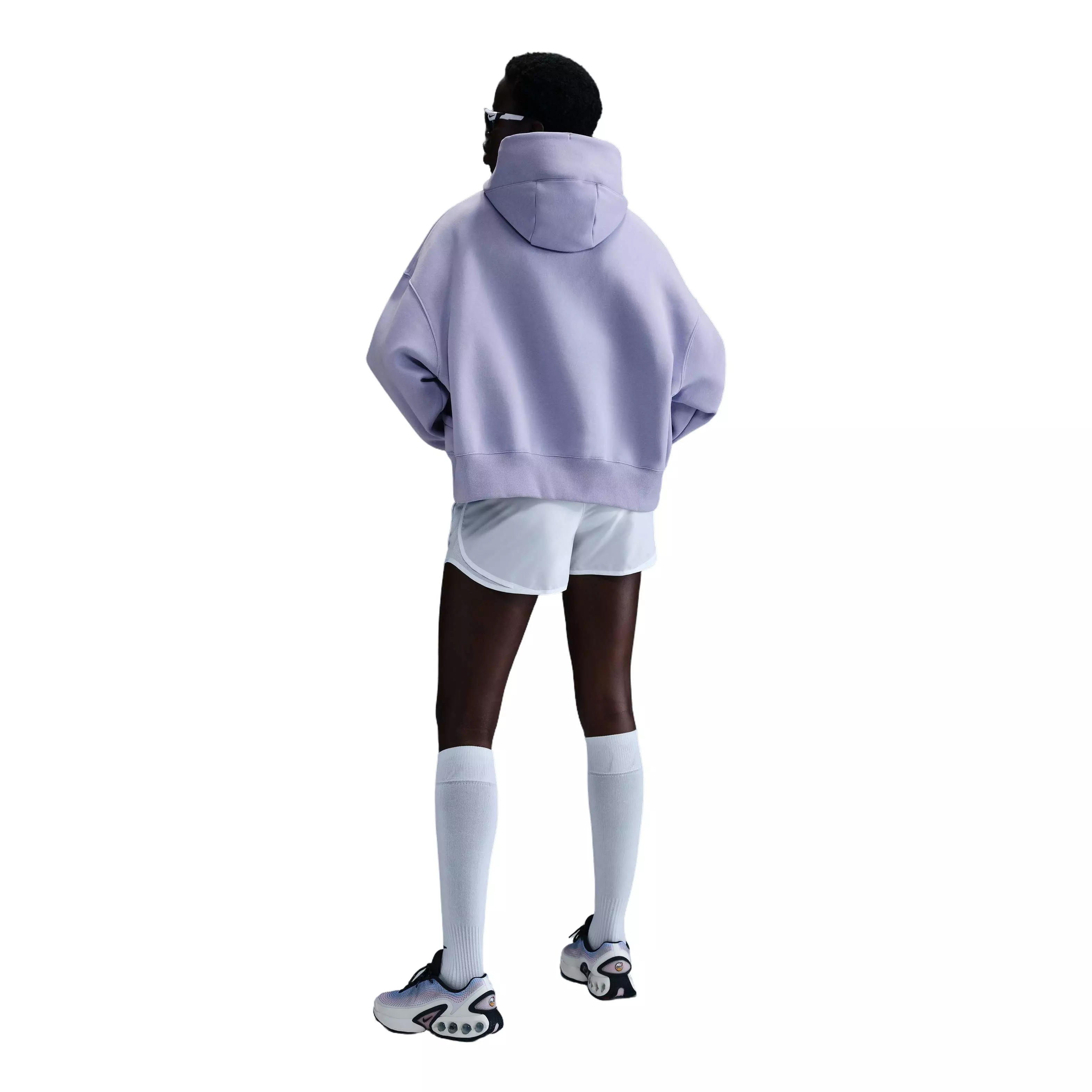 Nike Women's Sportswear Phoenix Fleece Over-Oversized Pullover Hoodie -Purple - PURPLE