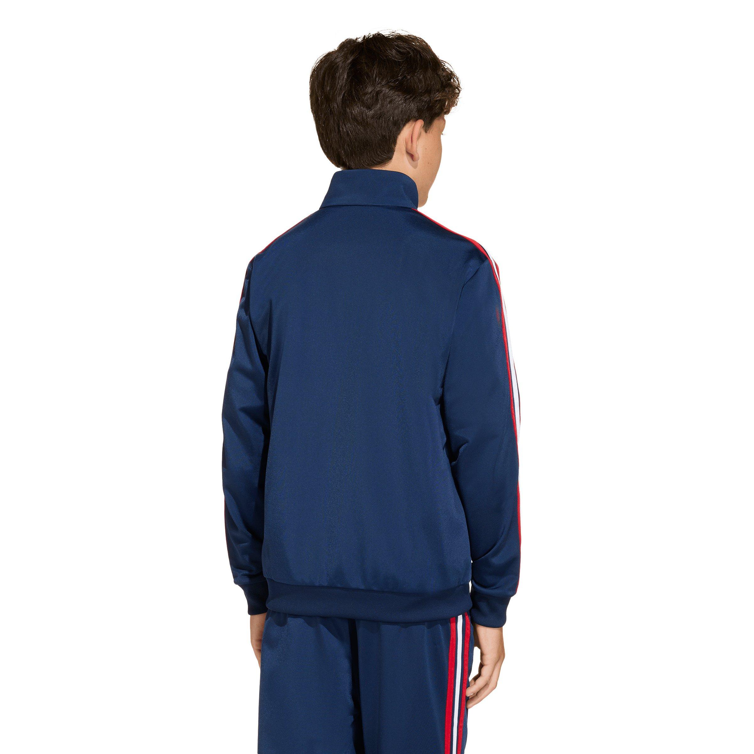 adidas Originals Big Kids' Firebird Loose Track Top - Dark Blue - DARK BLUE Thumbnail View 2