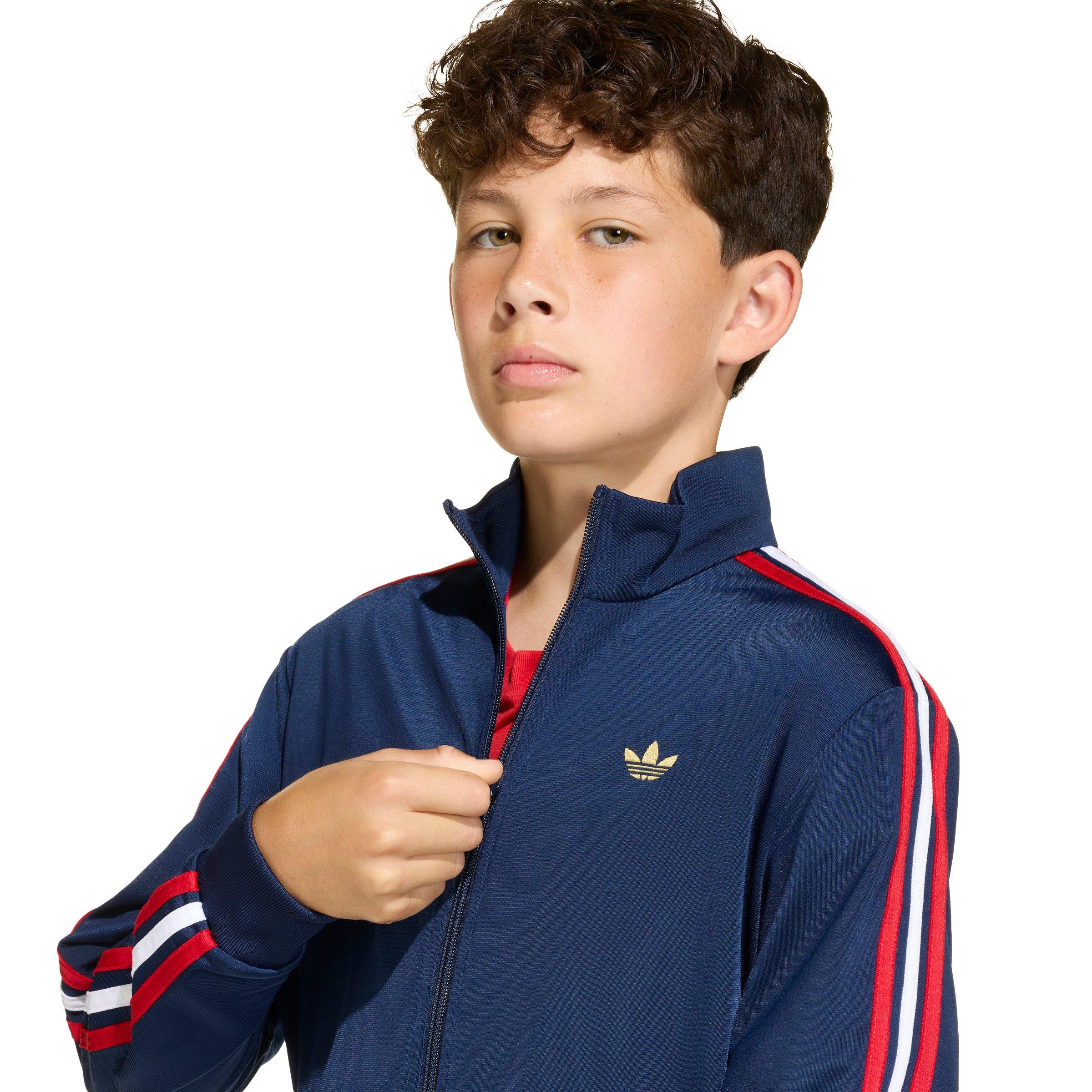 adidas Originals Big Kids' Firebird Loose Track Top - Dark Blue - DARK BLUE Thumbnail View 3