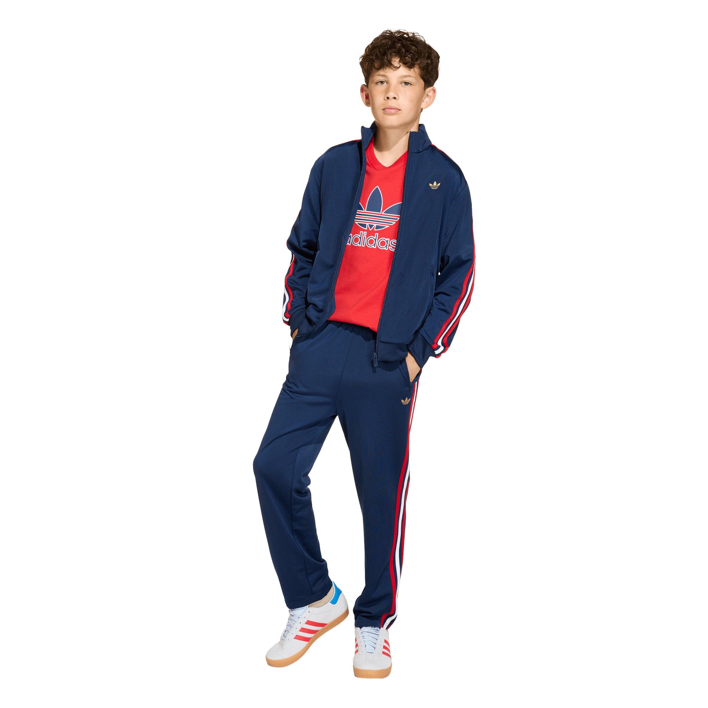 adidas Originals Big Kids' Firebird Loose Track Top - Dark Blue - DARK BLUE Thumbnail View 5