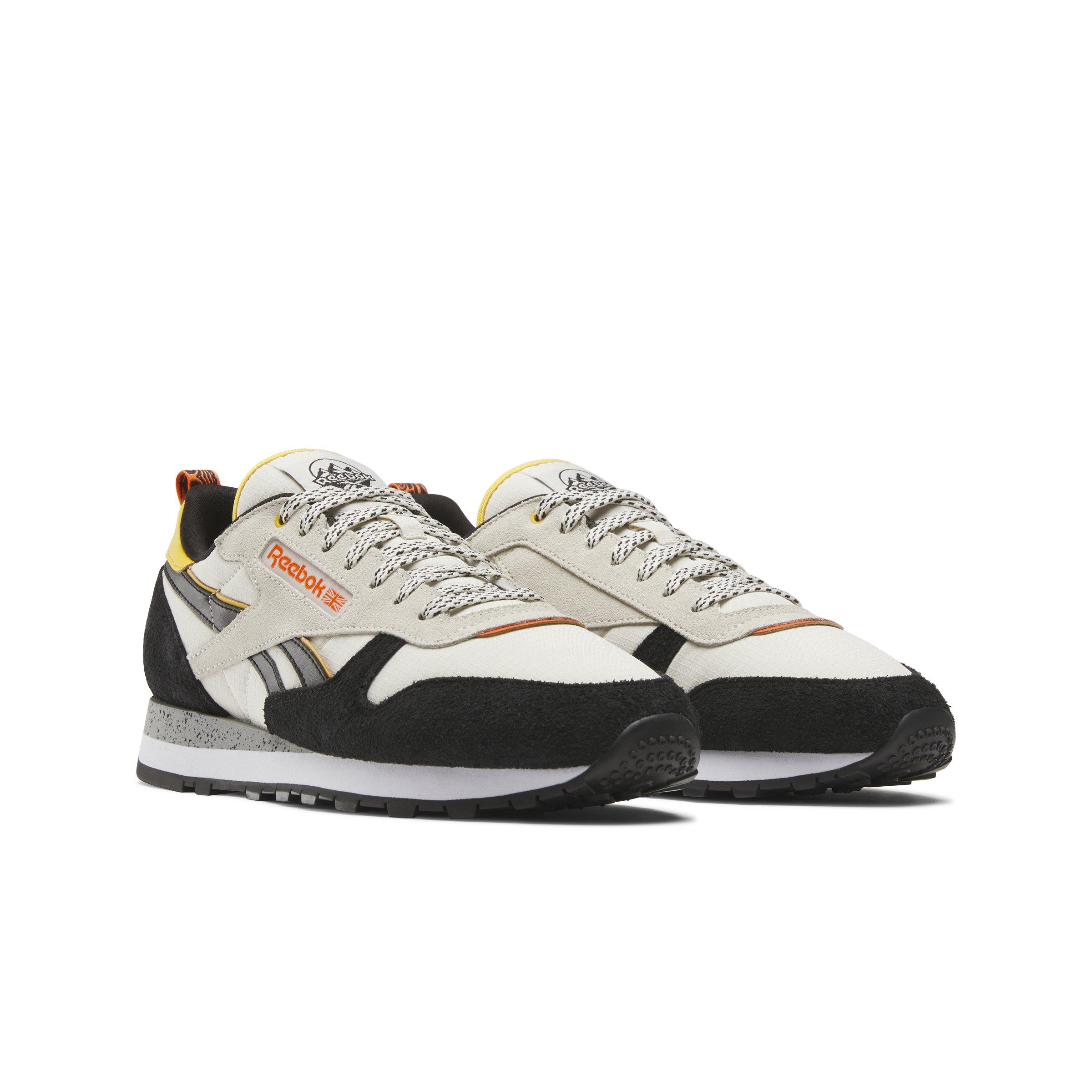 Reebok Classic Leather "Alabaster/Black/Fierce Gold" Unisex Shoe - ALABASTER/BLACK/GOLD Thumbnail View 2