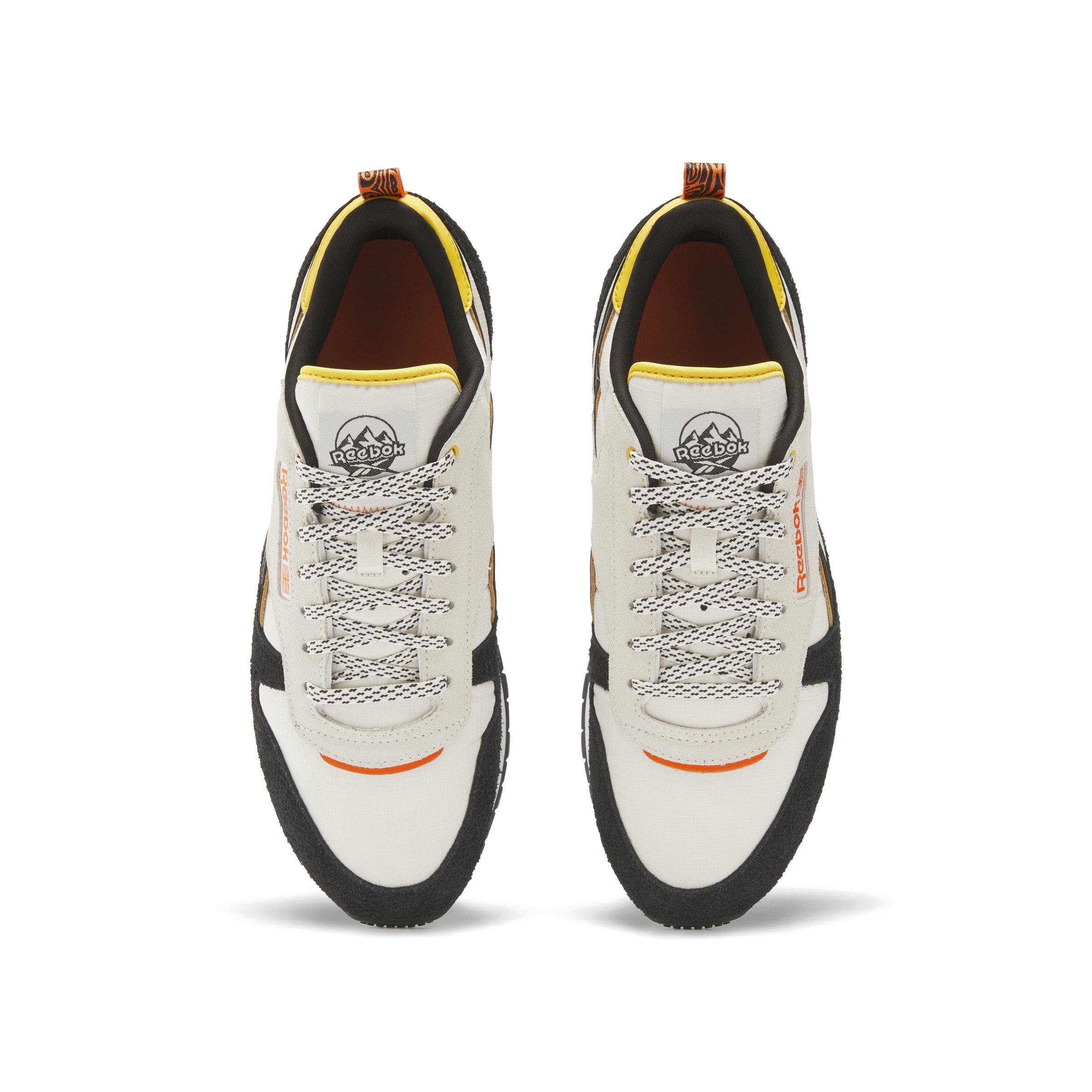 Reebok Classic Leather "Alabaster/Black/Fierce Gold" Unisex Shoe - ALABASTER/BLACK/GOLD Thumbnail View 4