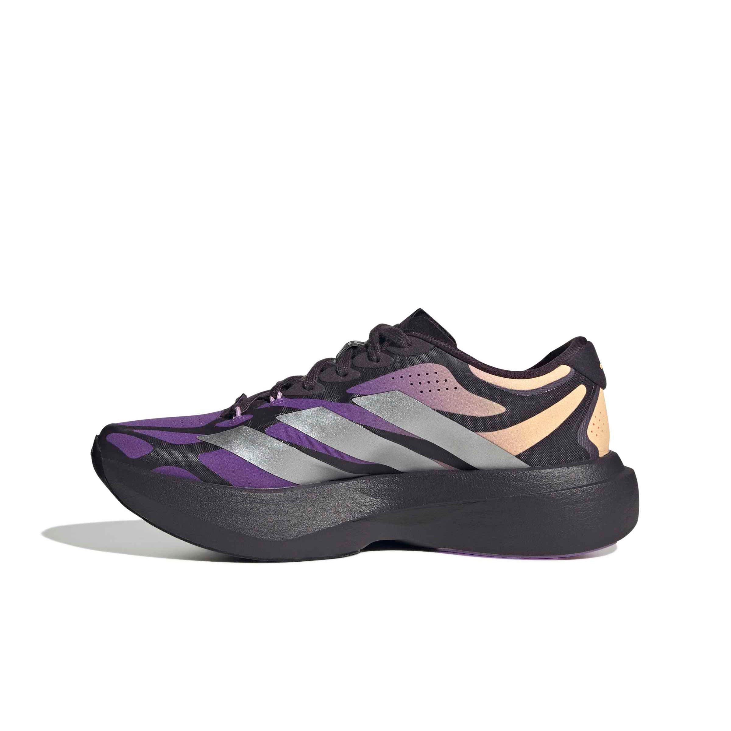 adidas Adizero EVO SL EXO "Aurora Black/Silver Metallic/Active Purple" Women's Running Shoe - BLACK/SILVER/PURPLE