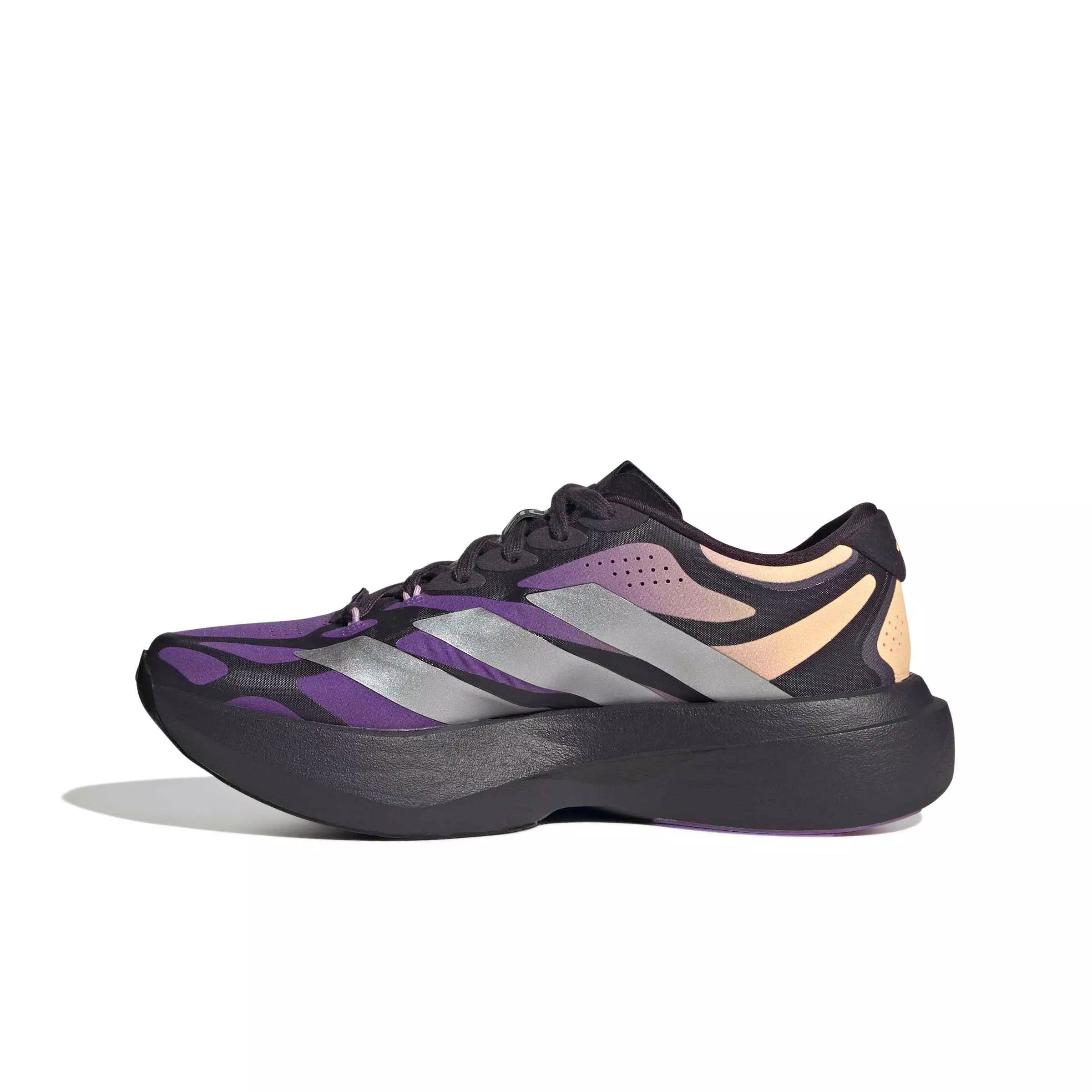 adidas Adizero EVO SL EXO "Aurora Black/Silver Metallic/Active Purple" Women's Running Shoe - BLACK/SILVER/PURPLE