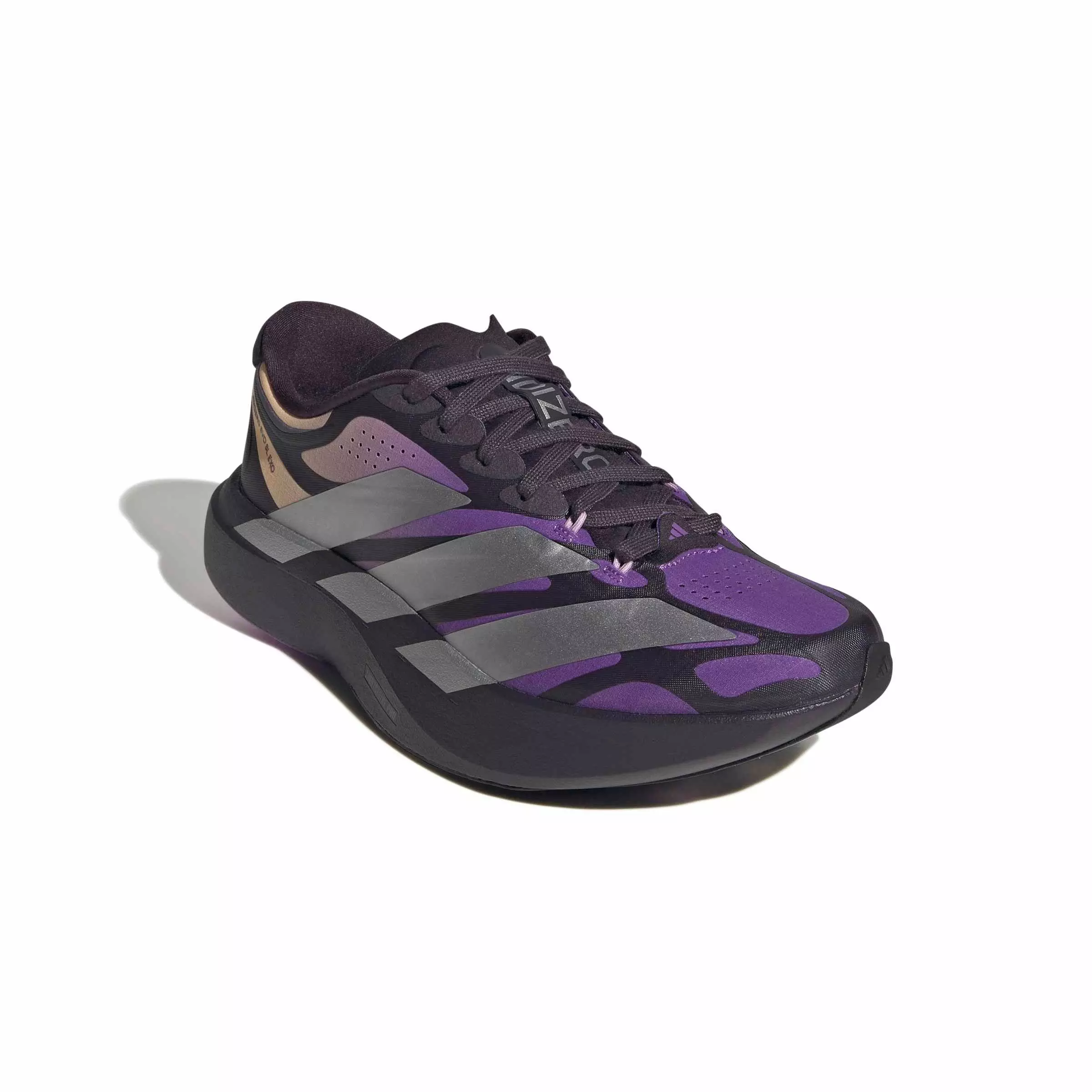 adidas Adizero EVO SL EXO "Aurora Black/Silver Metallic/Active Purple" Women's Running Shoe - BLACK/SILVER/PURPLE