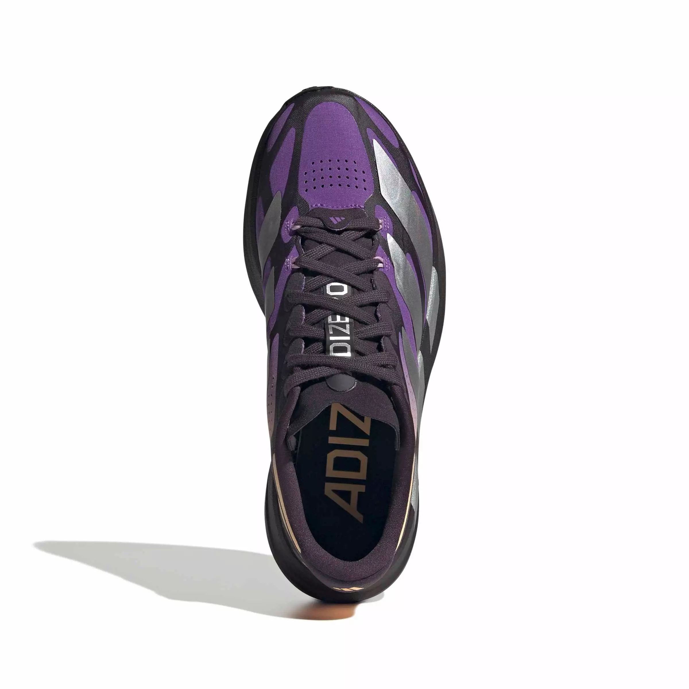 adidas Adizero EVO SL EXO "Aurora Black/Silver Metallic/Active Purple" Women's Running Shoe - BLACK/SILVER/PURPLE