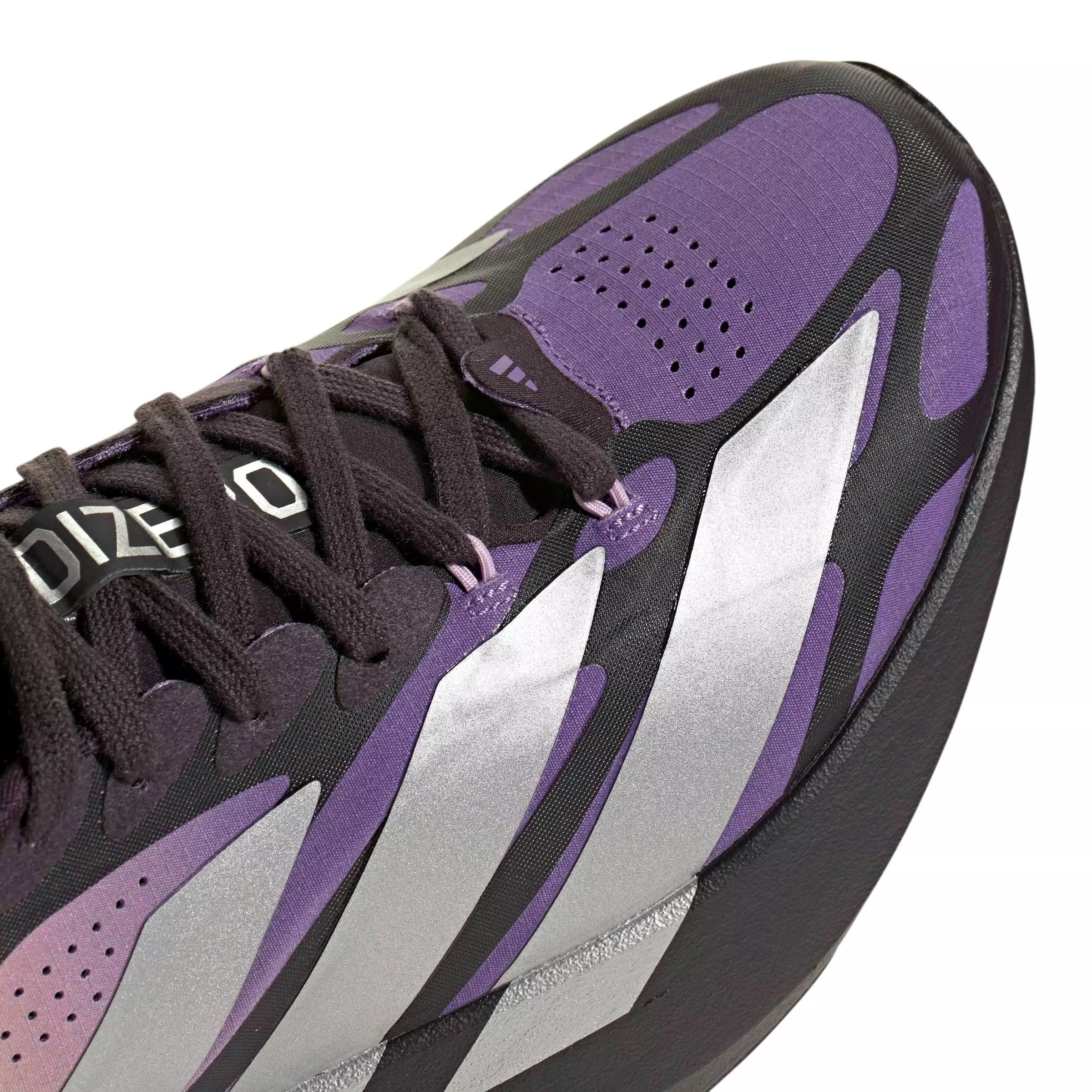 adidas Adizero EVO SL EXO "Aurora Black/Silver Metallic/Active Purple" Women's Running Shoe - BLACK/SILVER/PURPLE