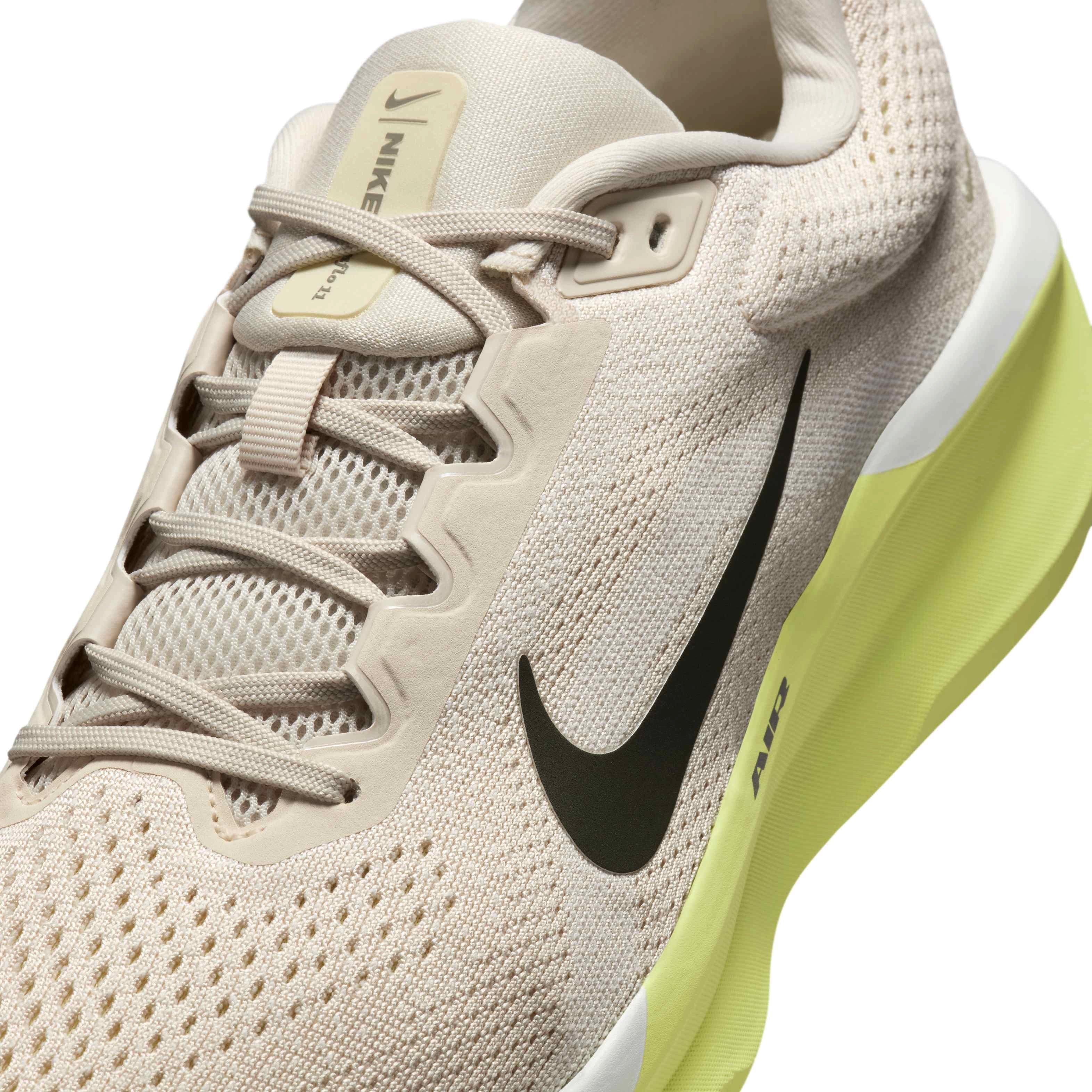 Nike Winflo 11 "Light Orewood Brown/Summit White/Light Lemon Twist/Sequoia" Men's Running Shoe - BROWN/WHITE/YELLOW Thumbnail View 7