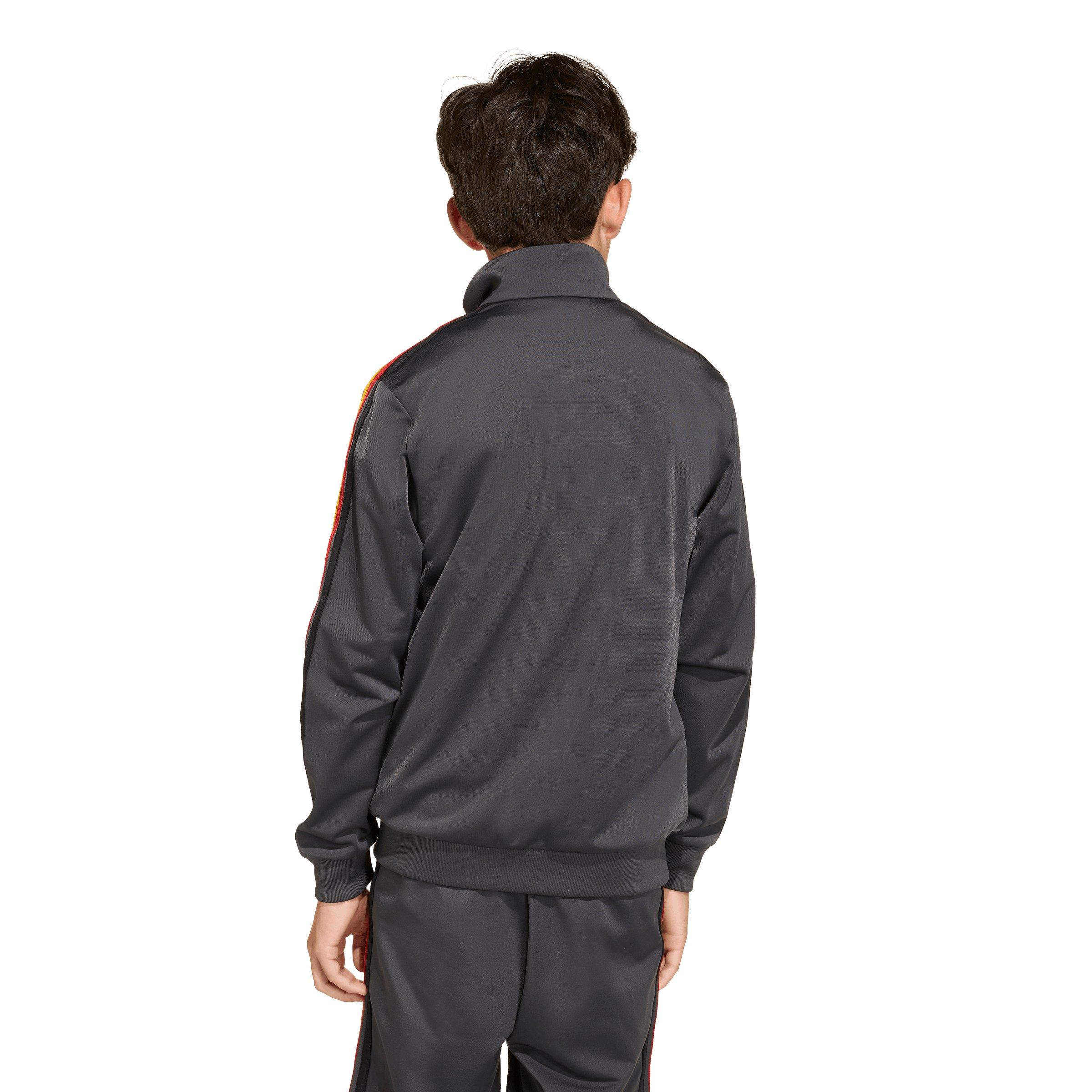 adidas Originals Big Kids' Firebird Loose Track Top - Dark Grey - DARK GREY Thumbnail View 2