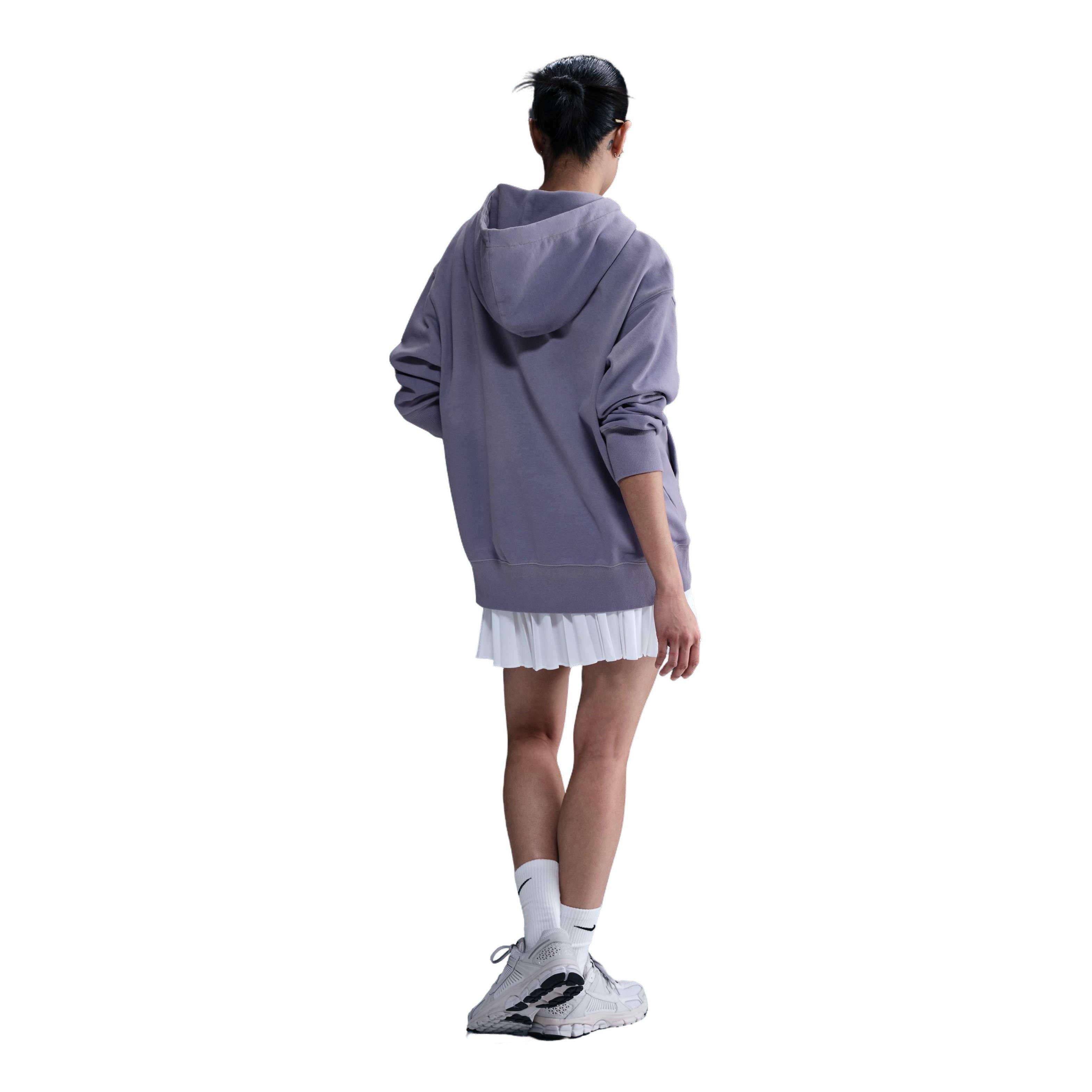 Nike Women's Sportswear Phoenix Fleece Oversized French Terry Hoodie - PURPLE Thumbnail View 2