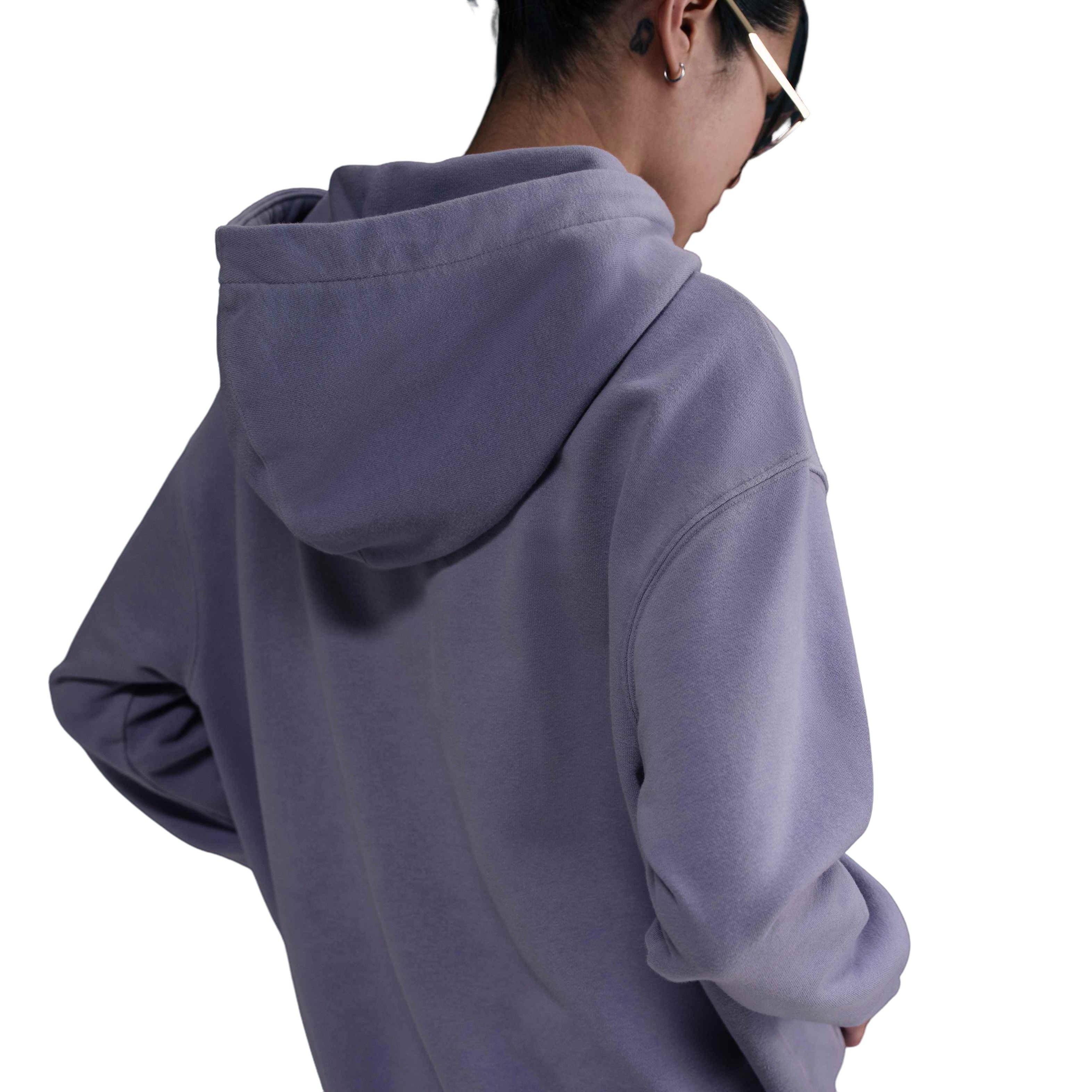 Nike Women's Sportswear Phoenix Fleece Oversized French Terry Hoodie - PURPLE Thumbnail View 4