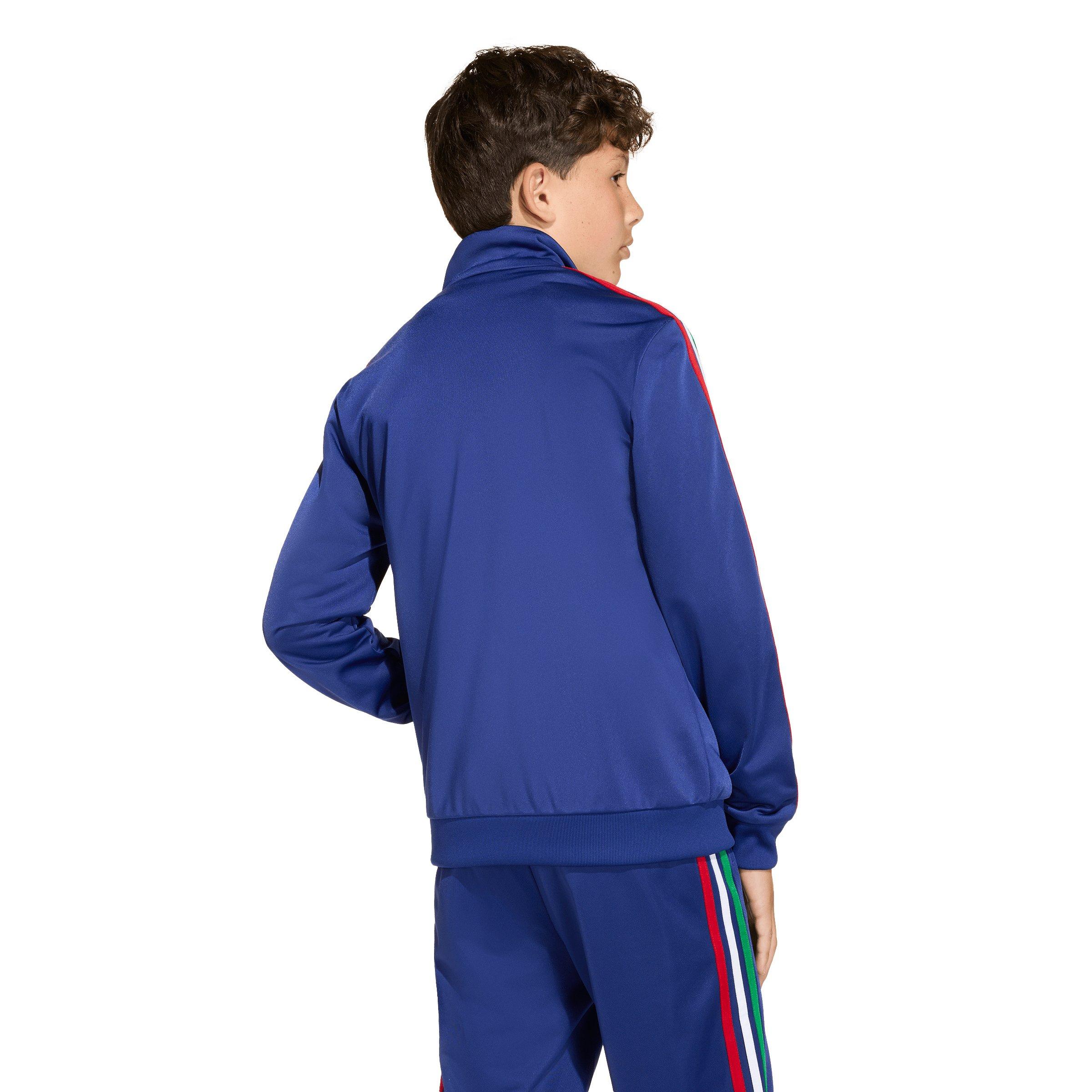 adidas Originals Big Kids' Firebird Loose Track Top - Blue - BLUE Thumbnail View 2