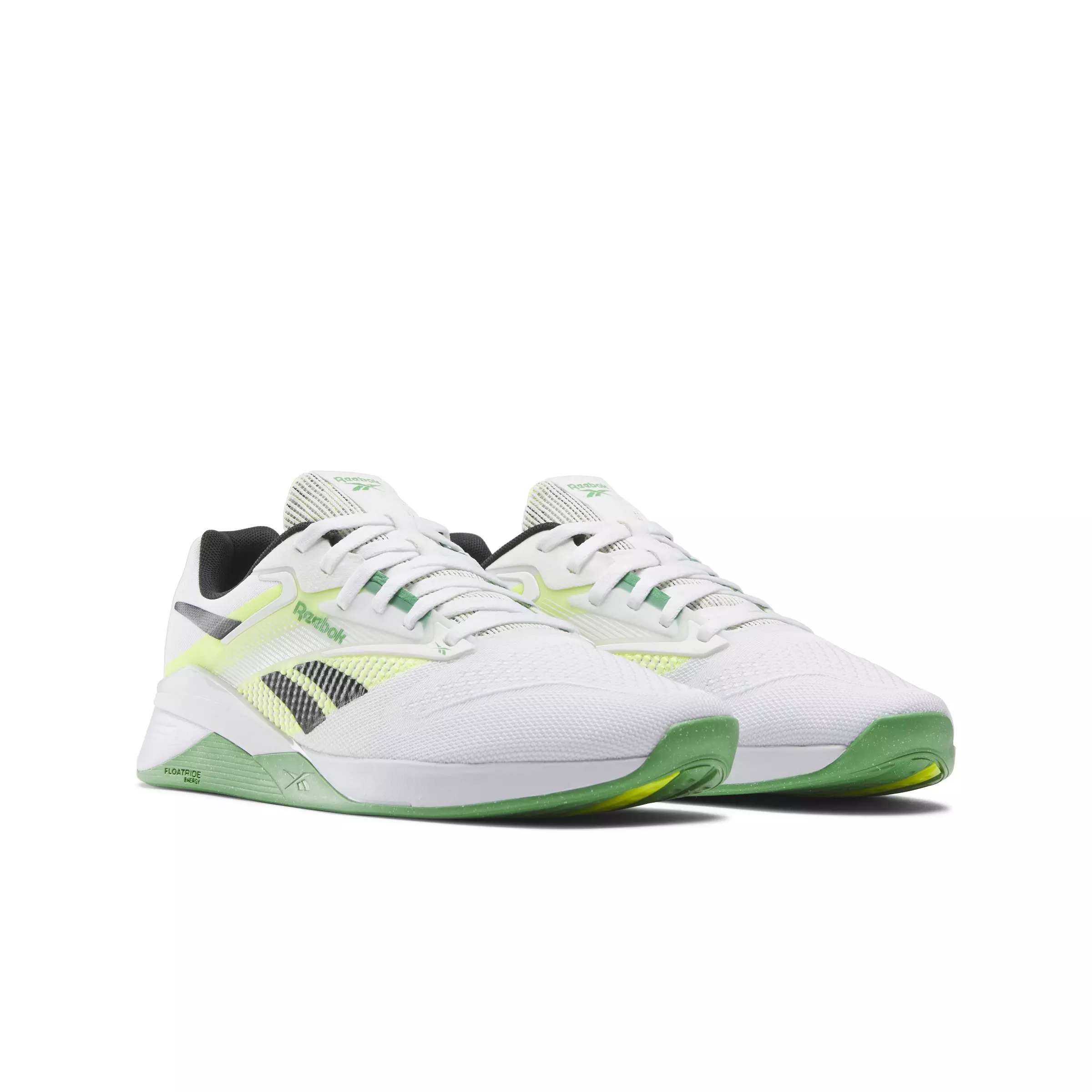 Reebok Nano X4 "Ftwr White/Solar Acid Yellow/Sport Green" Unisex Training Shoe - WHITE/YELLOW/GREEN
