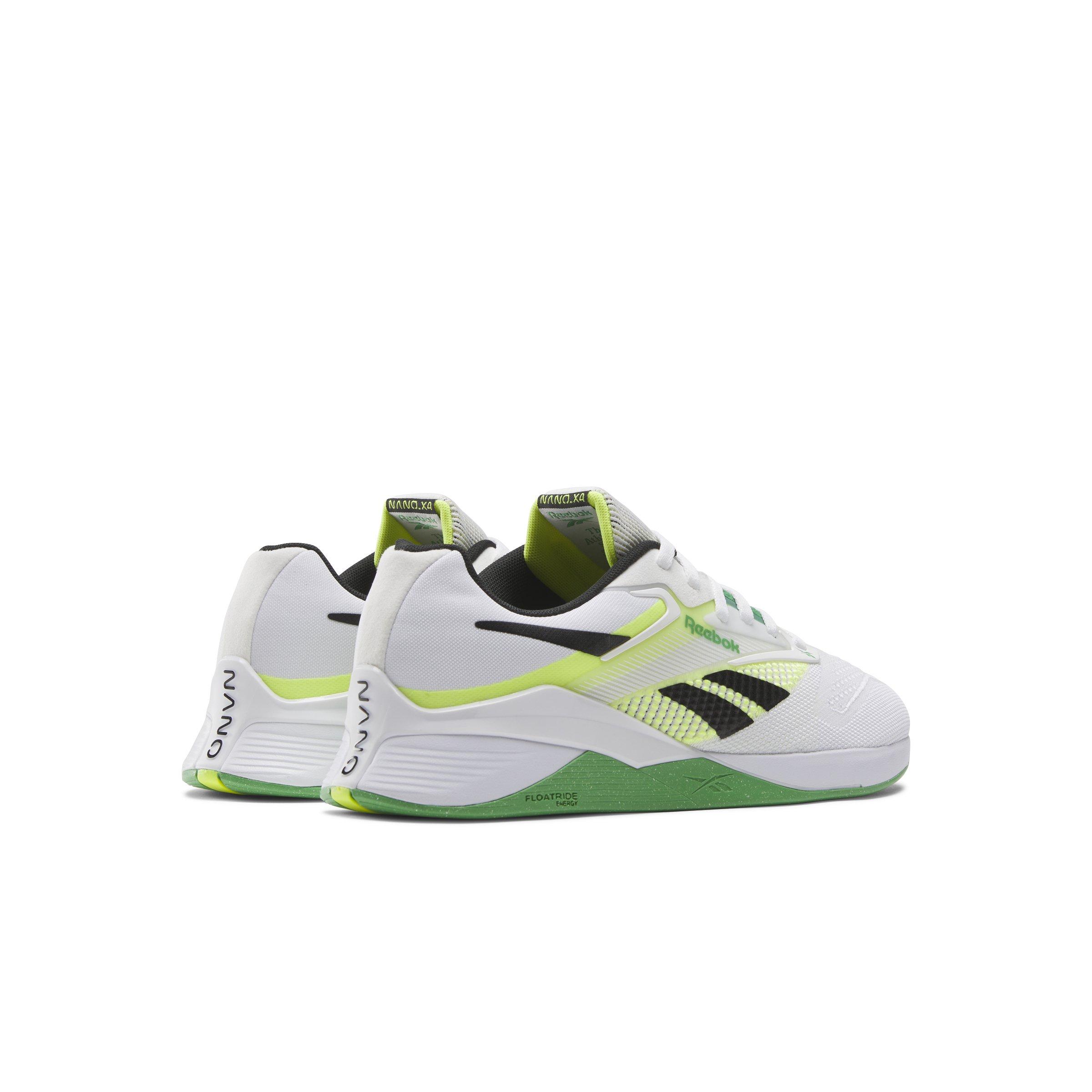 Reebok Nano X4 "Ftwr White/Solar Acid Yellow/Sport Green" Unisex Training Shoe - WHITE/YELLOW/GREEN Thumbnail View 3