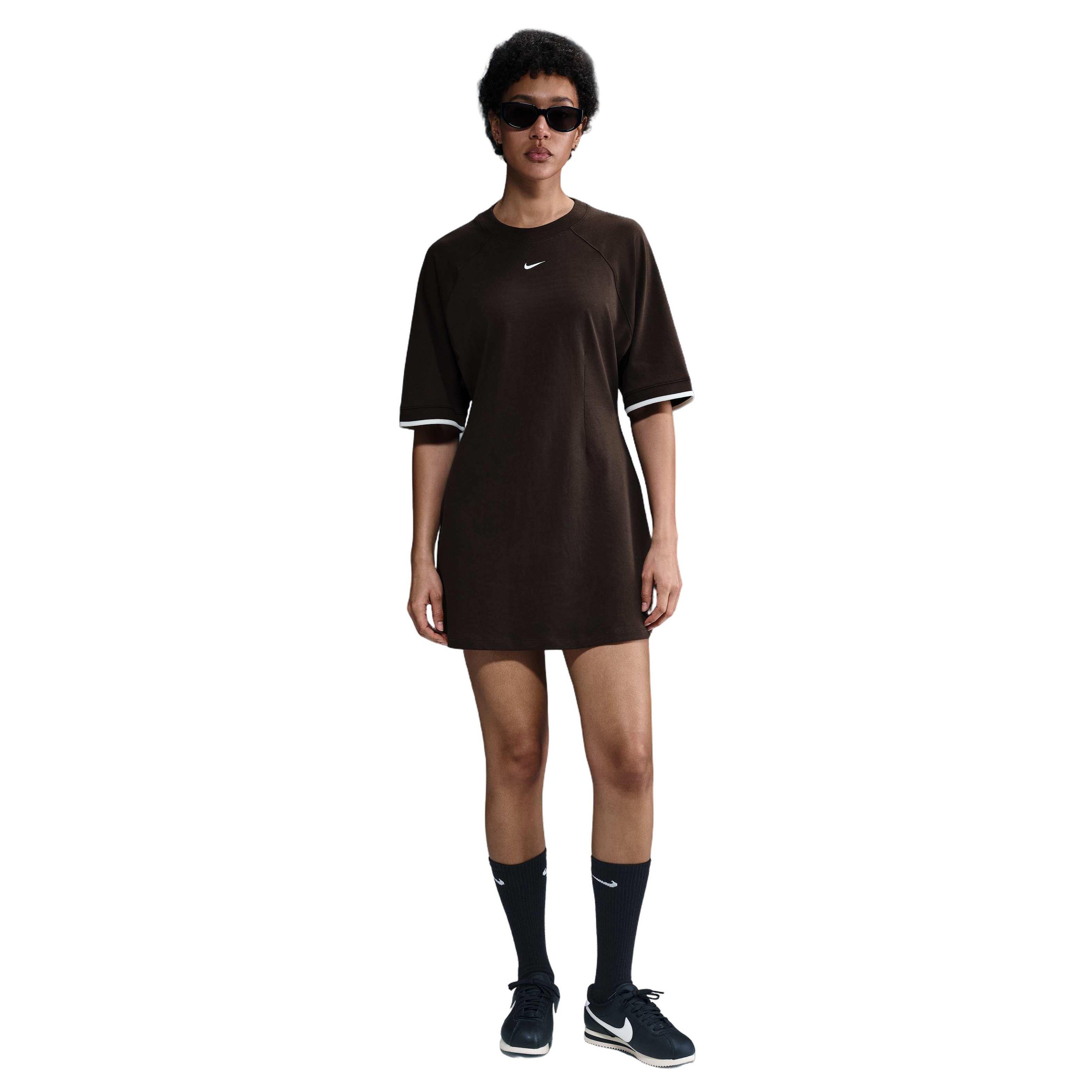 Nike Women's Sportswear Collection T-Shirt Dress - BROWN Thumbnail View 1