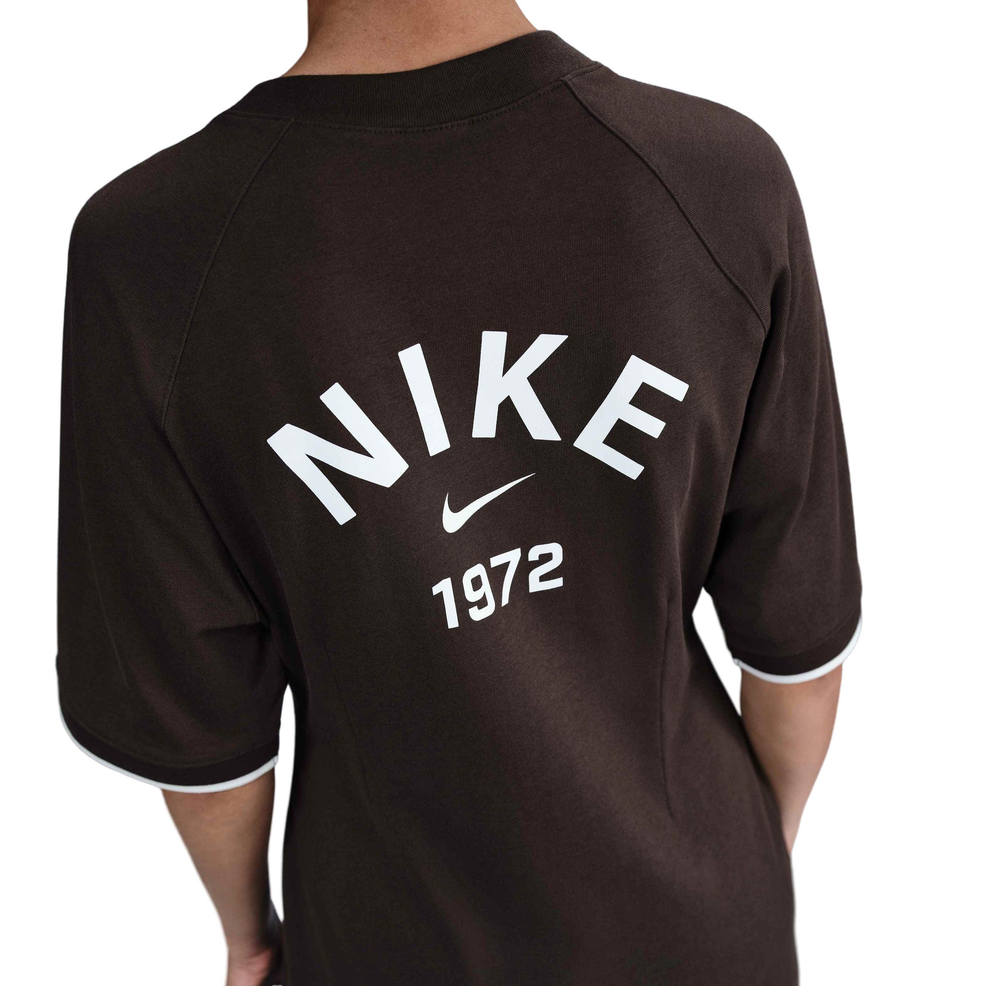 Nike Women's Sportswear Collection T-Shirt Dress - BROWN Thumbnail View 4