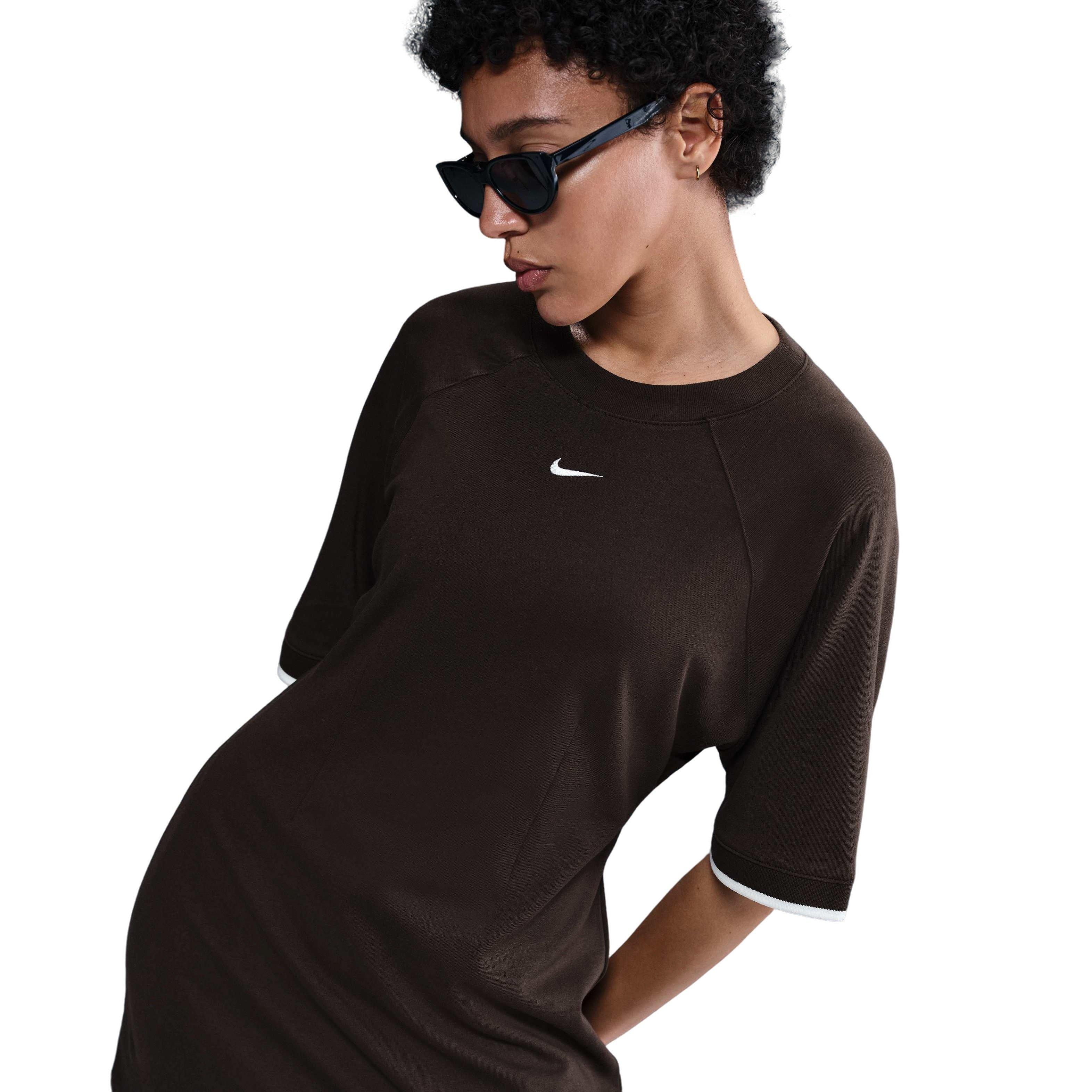 Nike Women's Sportswear Collection T-Shirt Dress - BROWN Thumbnail View 5