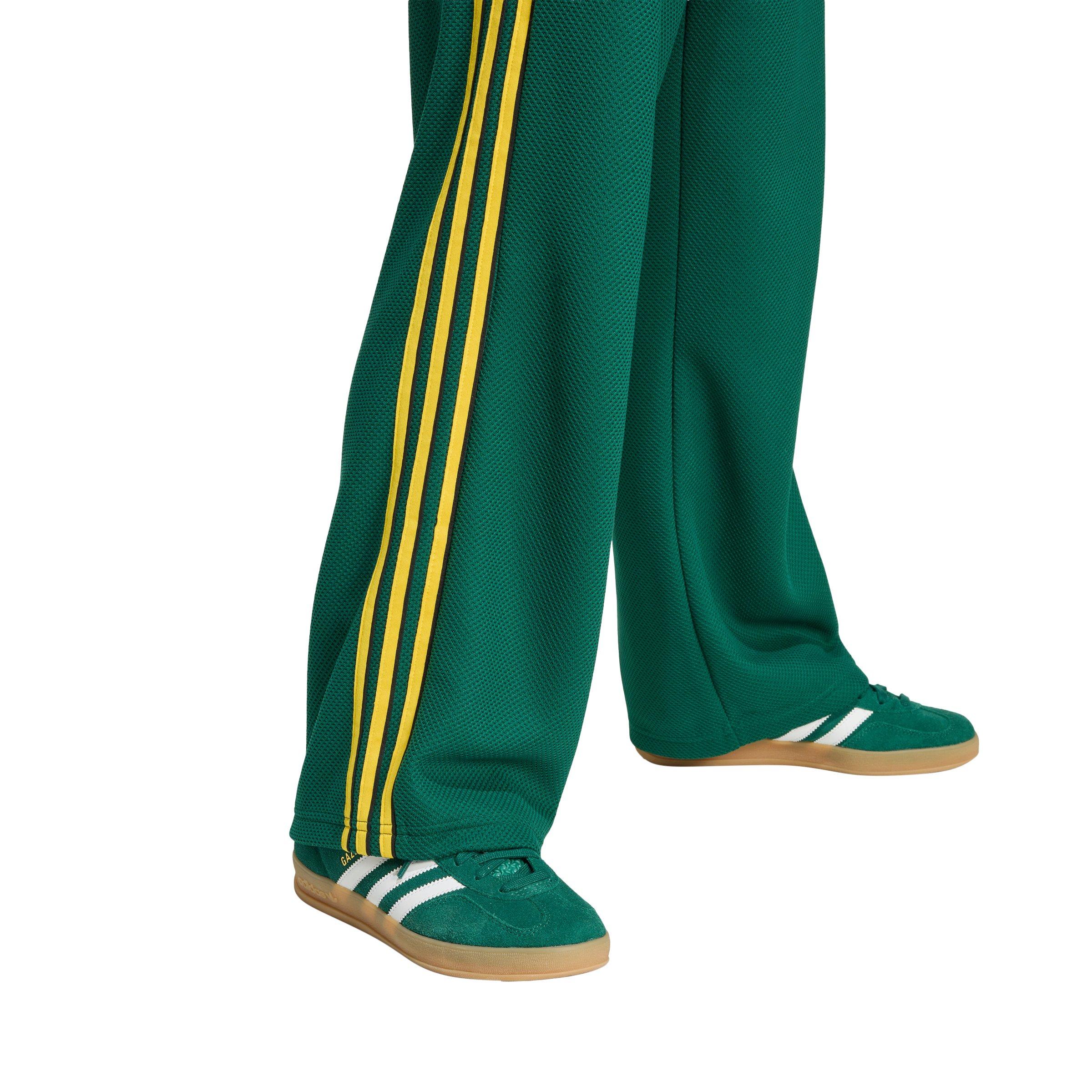 adidas Originals Big Boys' Firebird Loose Double Knit Tracksuit Bottoms - Green - GREEN Thumbnail View 3
