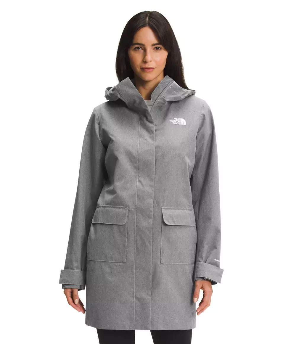 The North Face Women’s City Breeze Rain Parka II - CHARCOAL