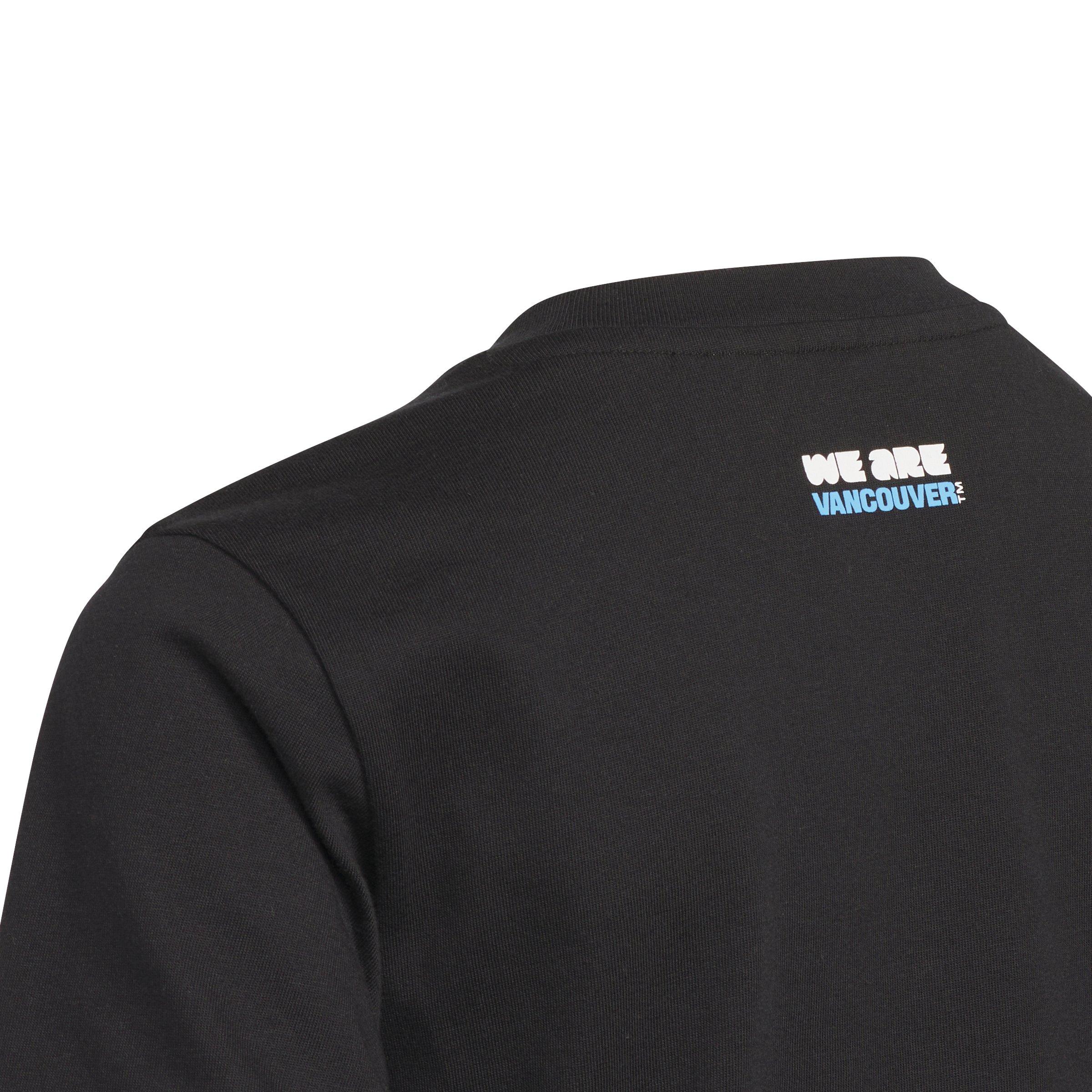 adidas FIFA World Cup 26 Host City Vancouver BC Big Kids' Black Graphic T-Shirt