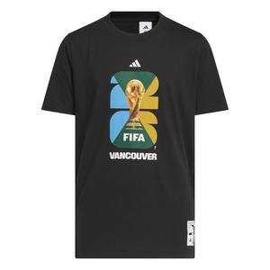 adidas Big Kids' FIFA World Cup 26 Host City Vancouver BC Graphic T-Shirt - Black