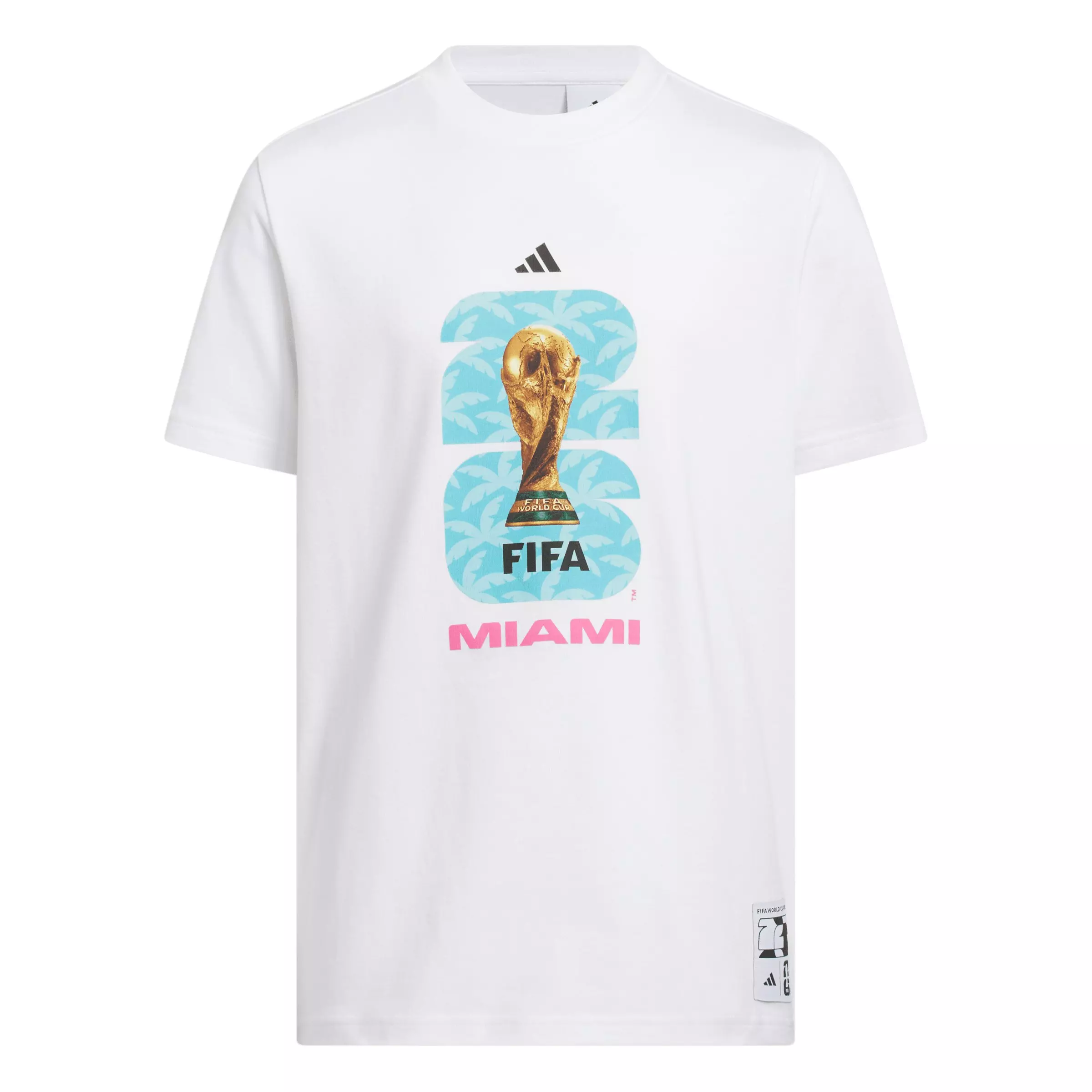 adidas Big Kids' FIFA World Cup 26 Host City Miami Graphic T-Shirt - White - WHITE