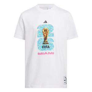 adidas Big Kids' FIFA World Cup 26 Host City Miami Graphic T-Shirt - White