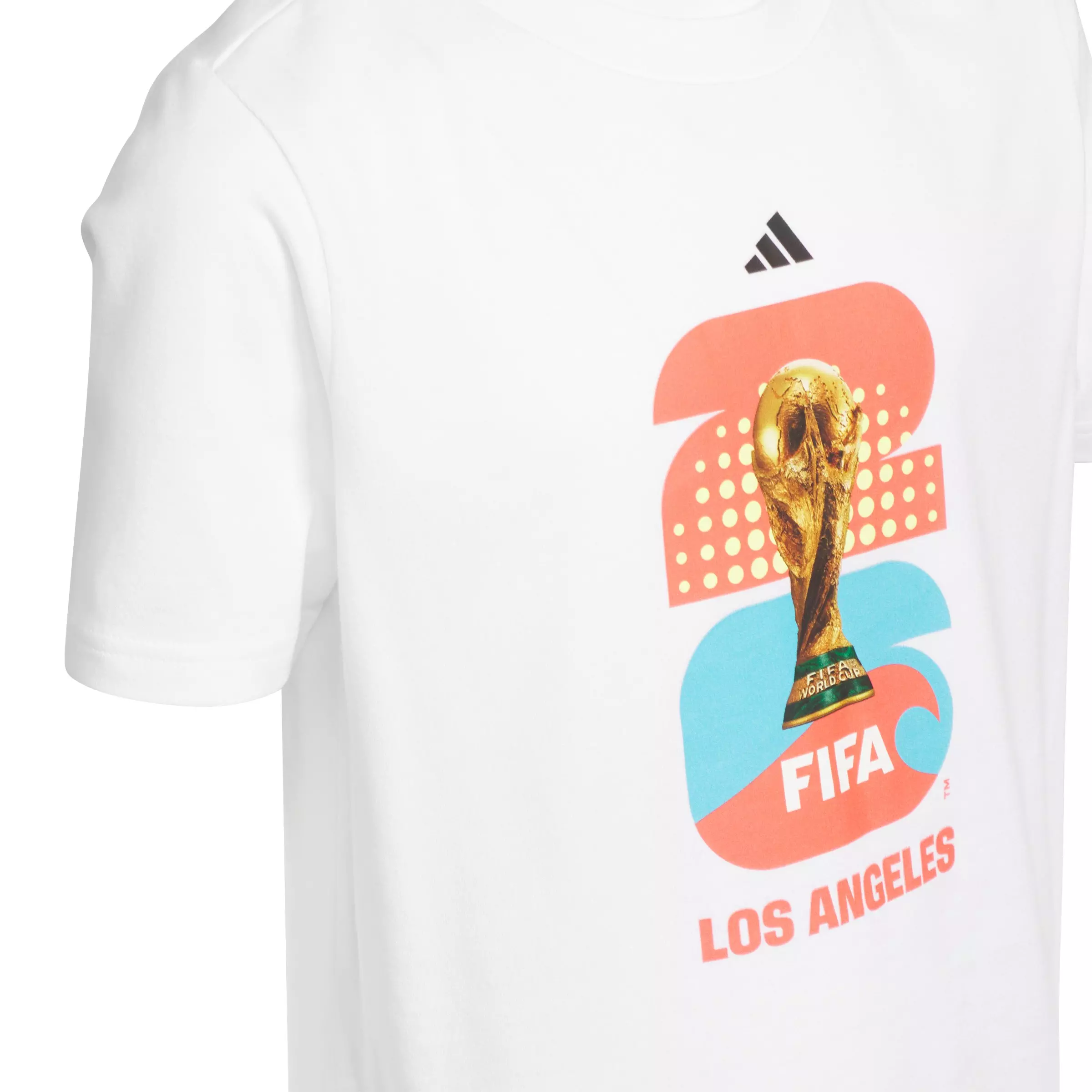 adidas Big Kids' FIFA World Cup 26 Host City Los Angeles Graphic T-Shirt - White - WHITE