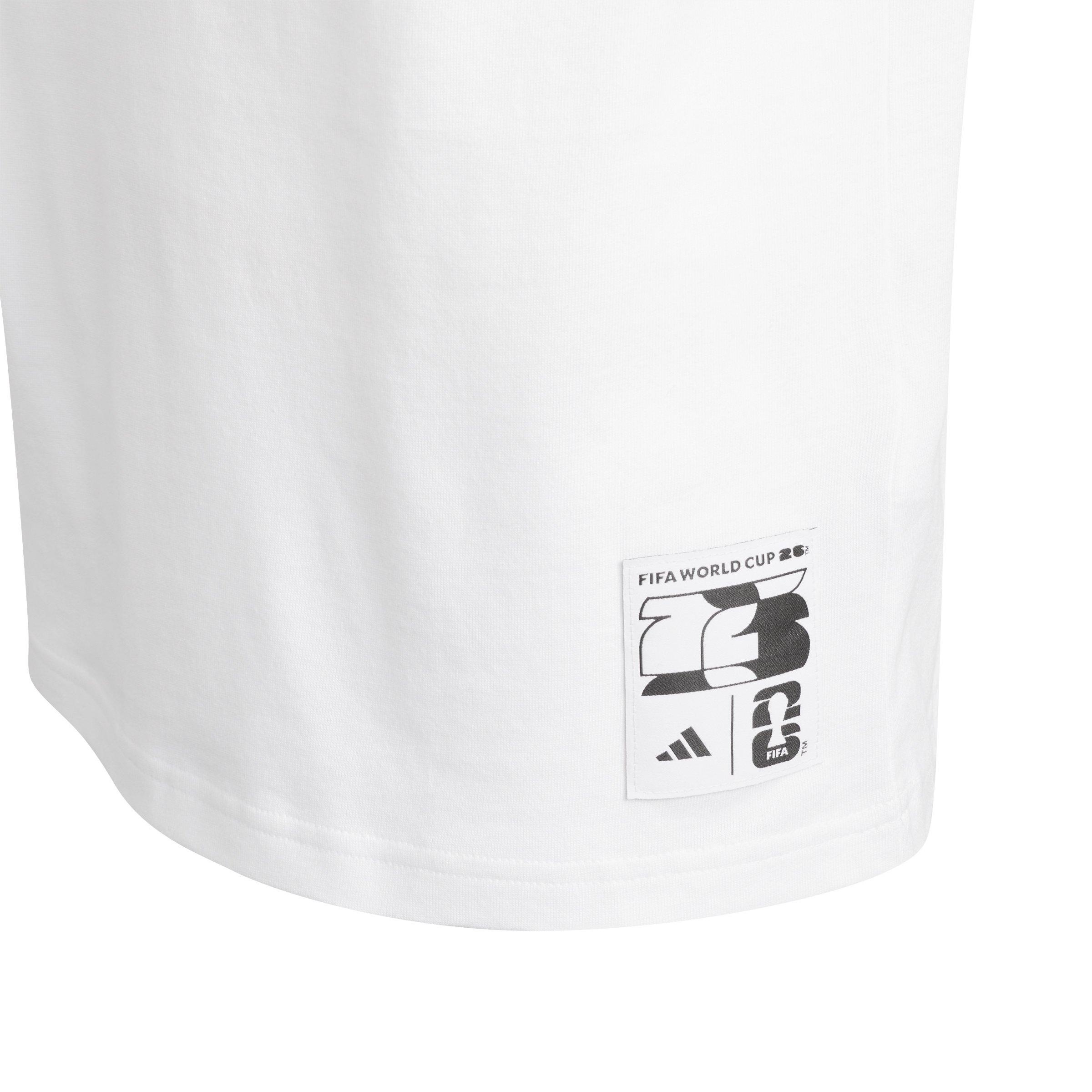 adidas FIFA World Cup 26 Host City Los Angeles Big Kids' White Graphic T-Shirt