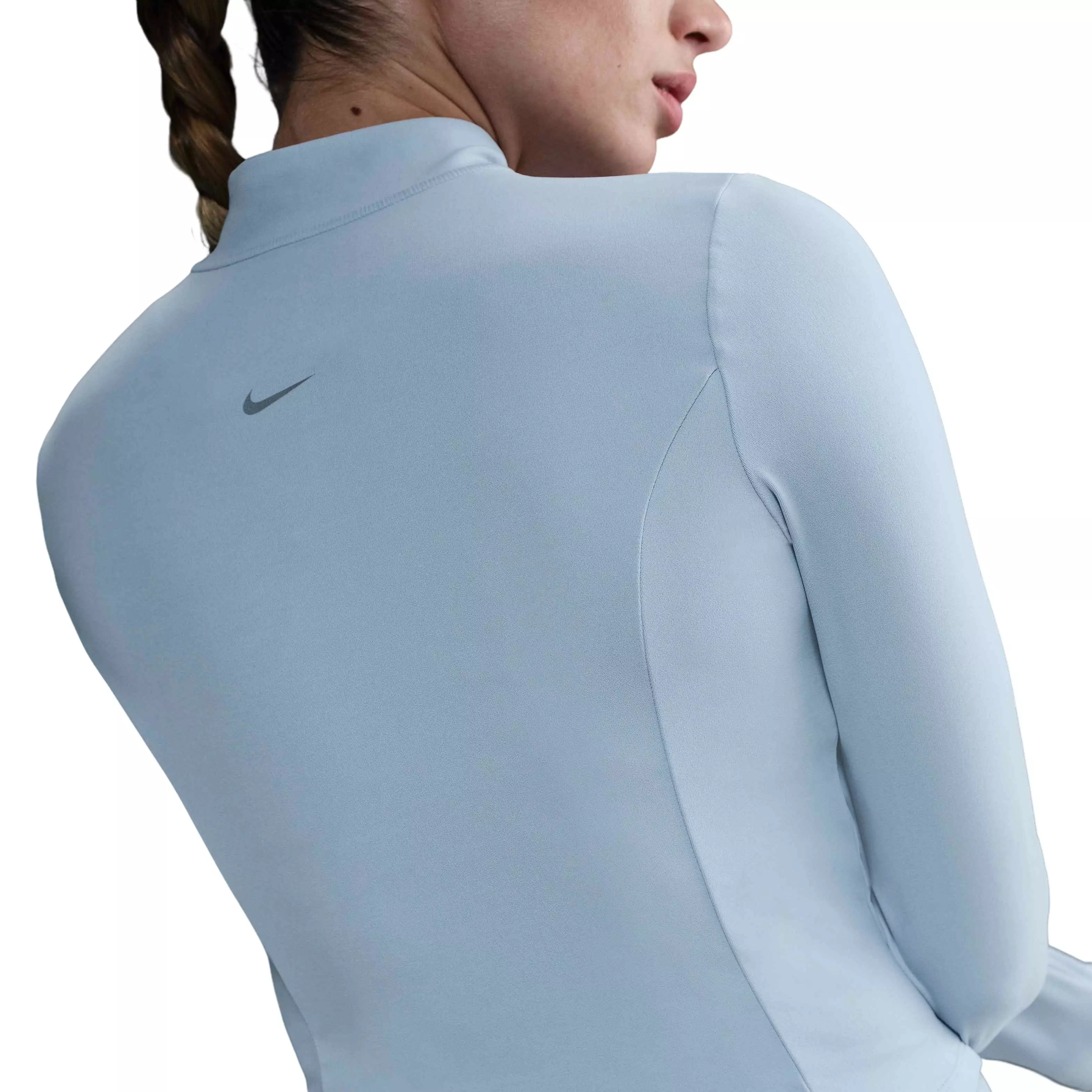 Nike Women's InfinaSoft Dri-FIT Full-Zip Long-Sleeve Top -Blue - BLUE