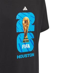 adidas Big Kids' FIFA World Cup 26 Host City Houston Graphic T-Shirt - Black