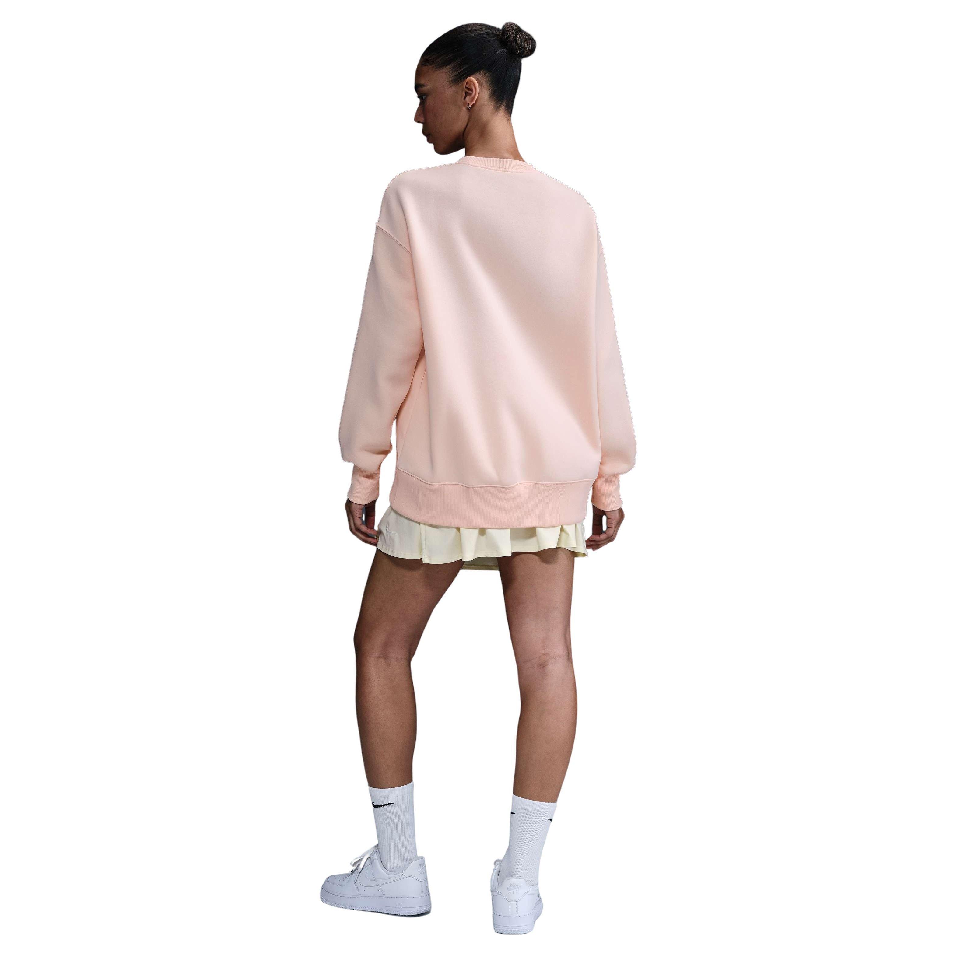 Nike Women's Sportswear Phoenix Fleece Oversized Crew-Neck Sweatshirt - PINK Thumbnail View 2