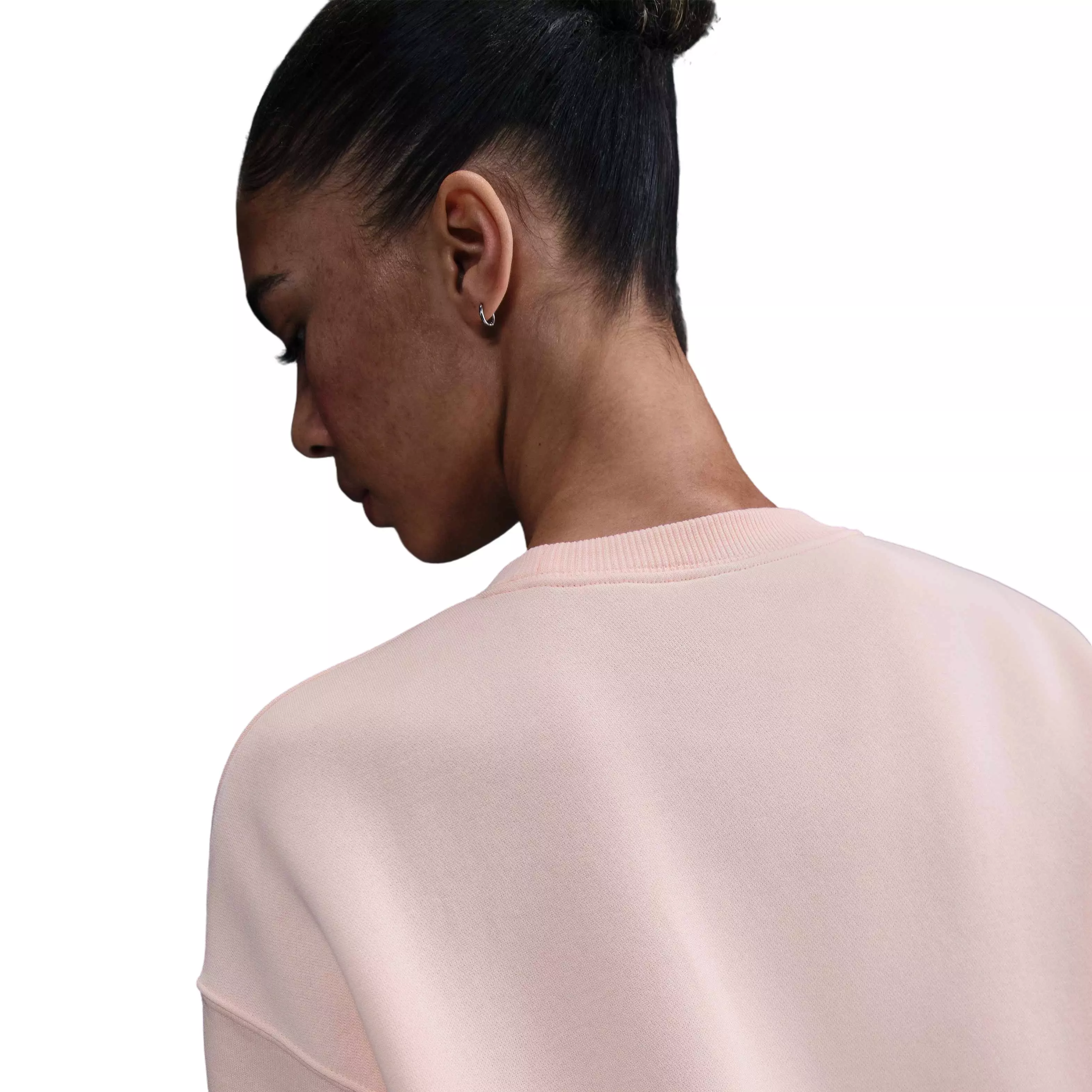 Nike Women's Sportswear Phoenix Fleece Oversized Crew-Neck Sweatshirt - PINK