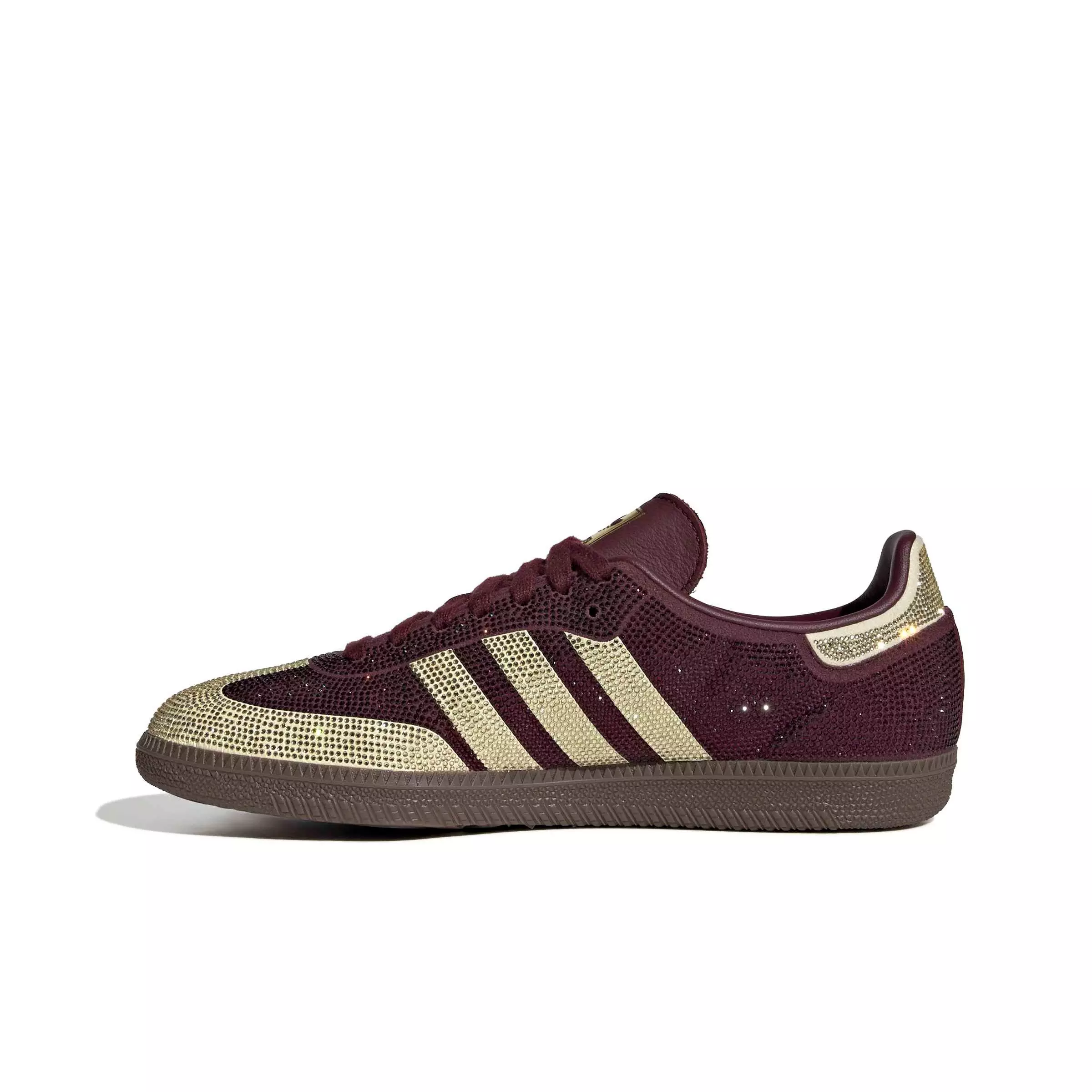 adidas Originals Samba OG "Maroon/Warm Vanilla/Gum 5" Women's Shoe - MAROON/VANILLA/GUM