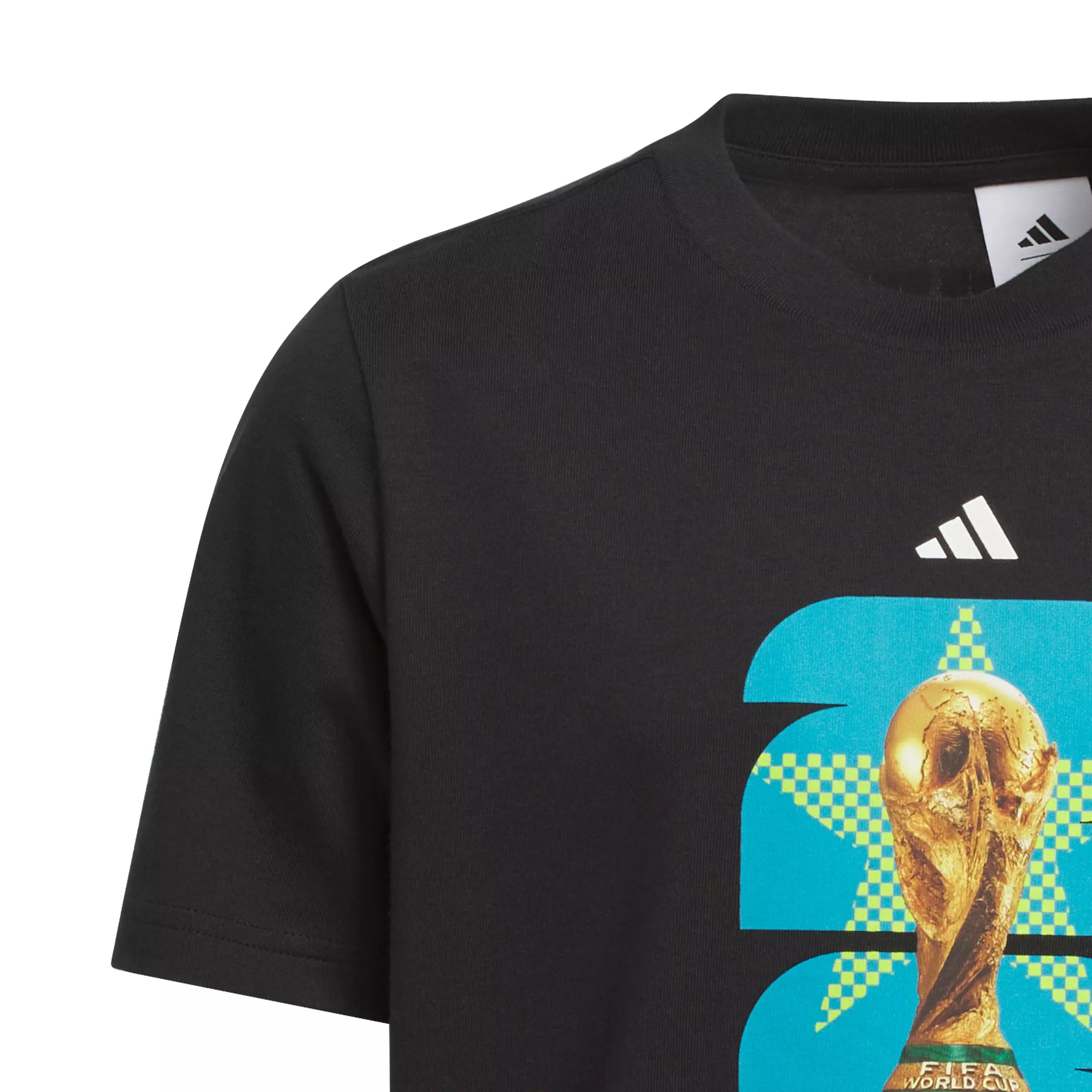 adidas Big Kids' FIFA World Cup 26 Host City Dallas Graphic T-Shirt - Black - BLACK