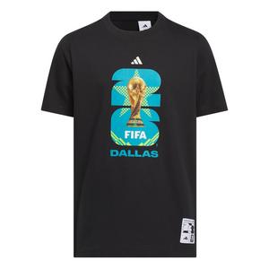 adidas Big Kids' FIFA World Cup 26 Host City Dallas Graphic T-Shirt - Black