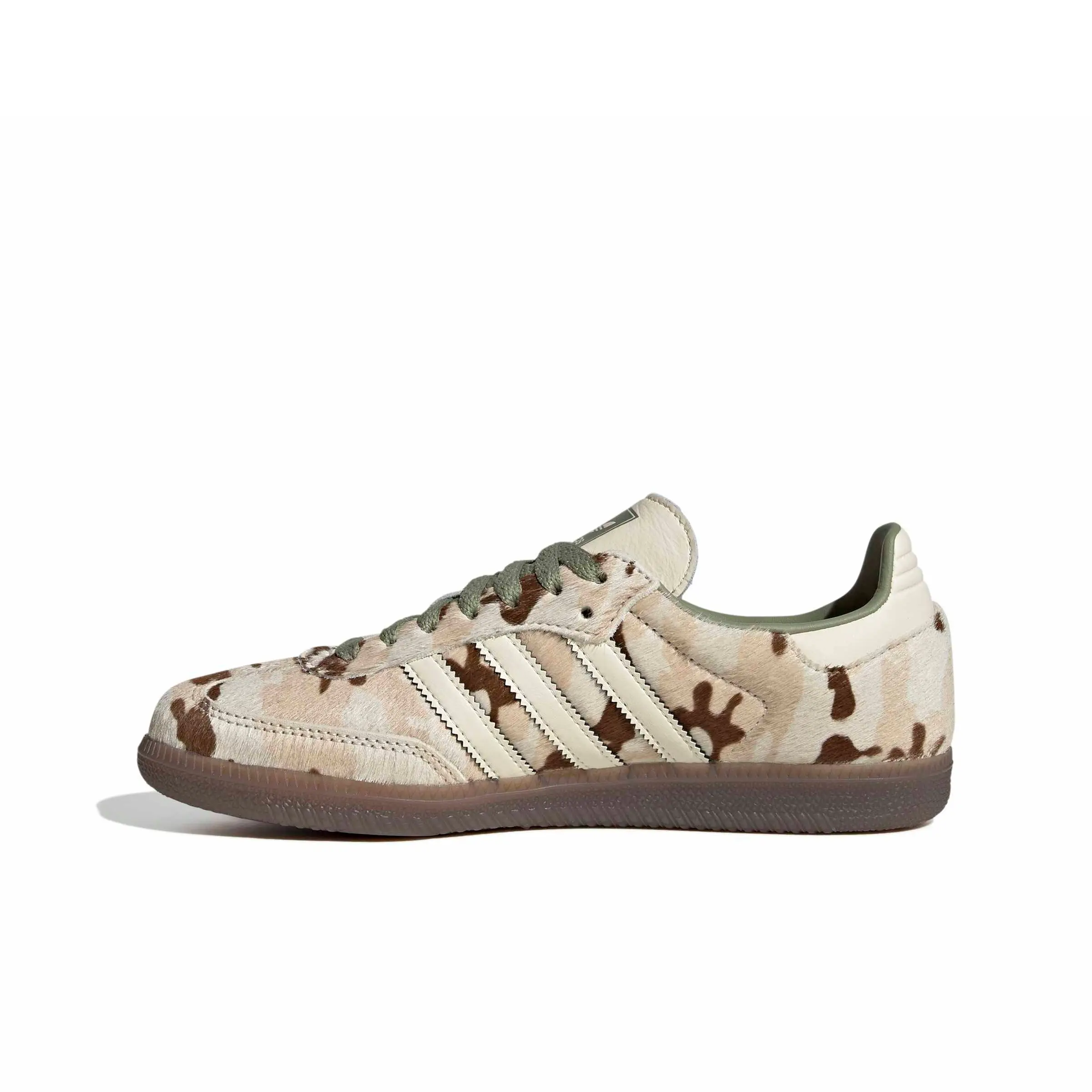 adidas Originals Samba OG "Wonder Beige/Tent Green" Women's Shoe - BEIGE/GREEN