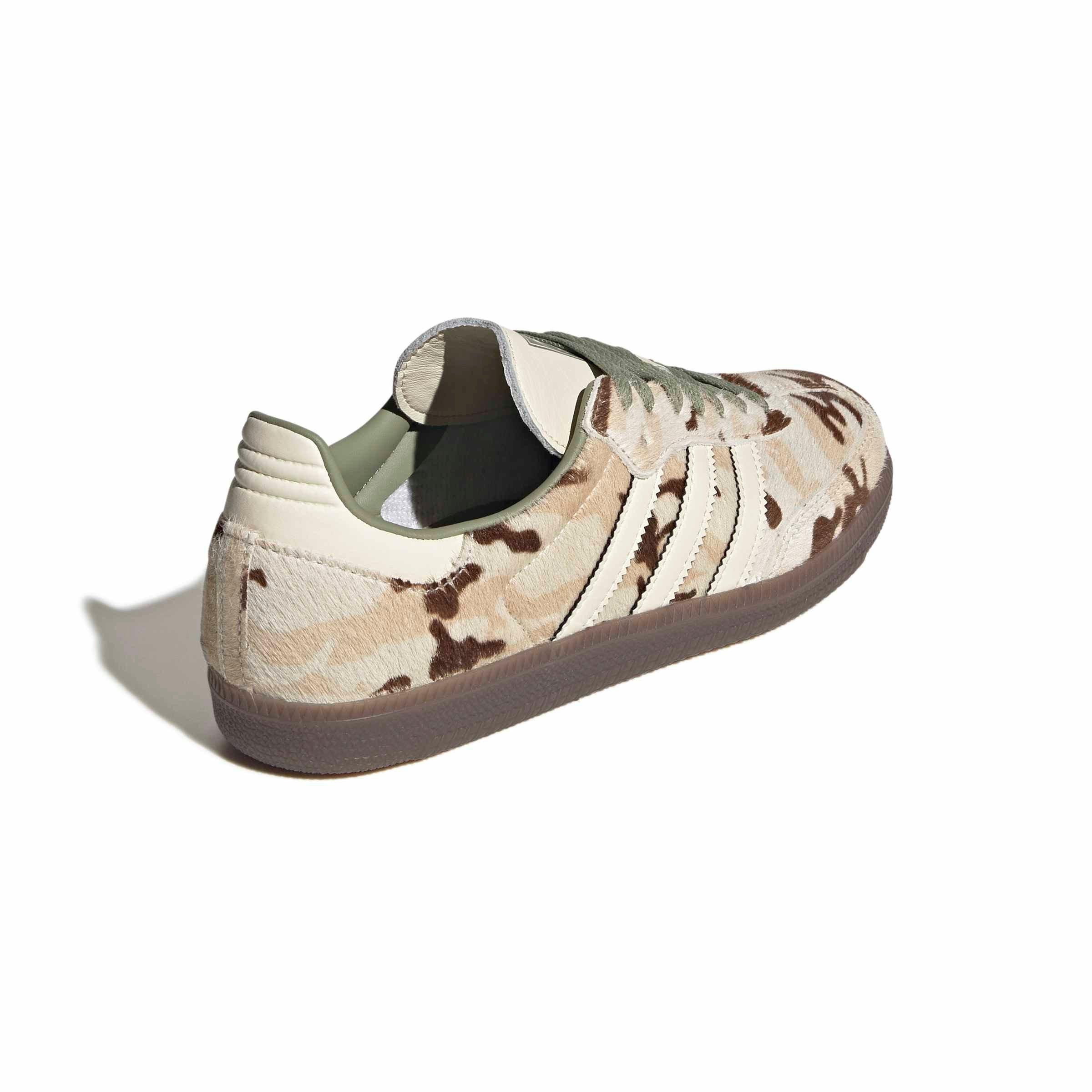 adidas Originals Samba OG "Wonder Beige/Tent Green" Women's Shoe - BEIGE/GREEN