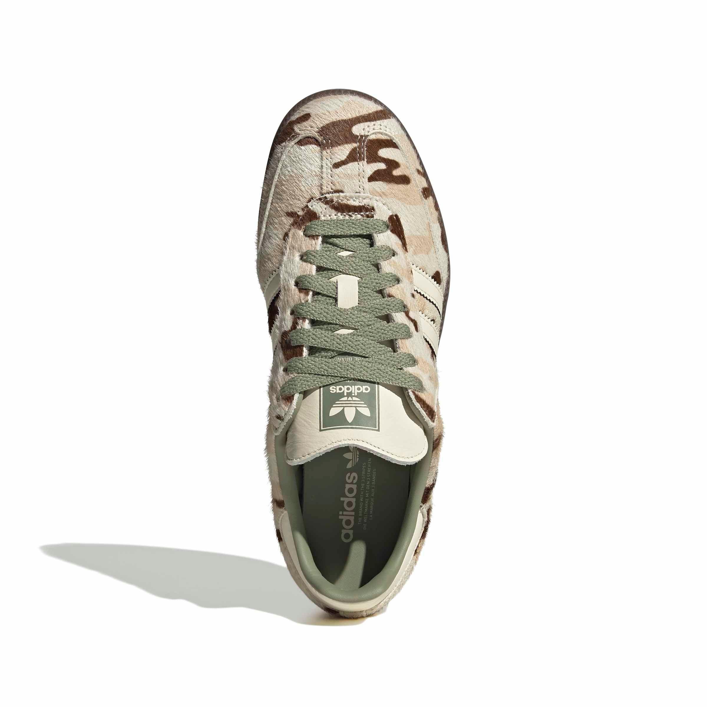 adidas Originals Samba OG "Wonder Beige/Tent Green" Women's Shoe - BEIGE/GREEN