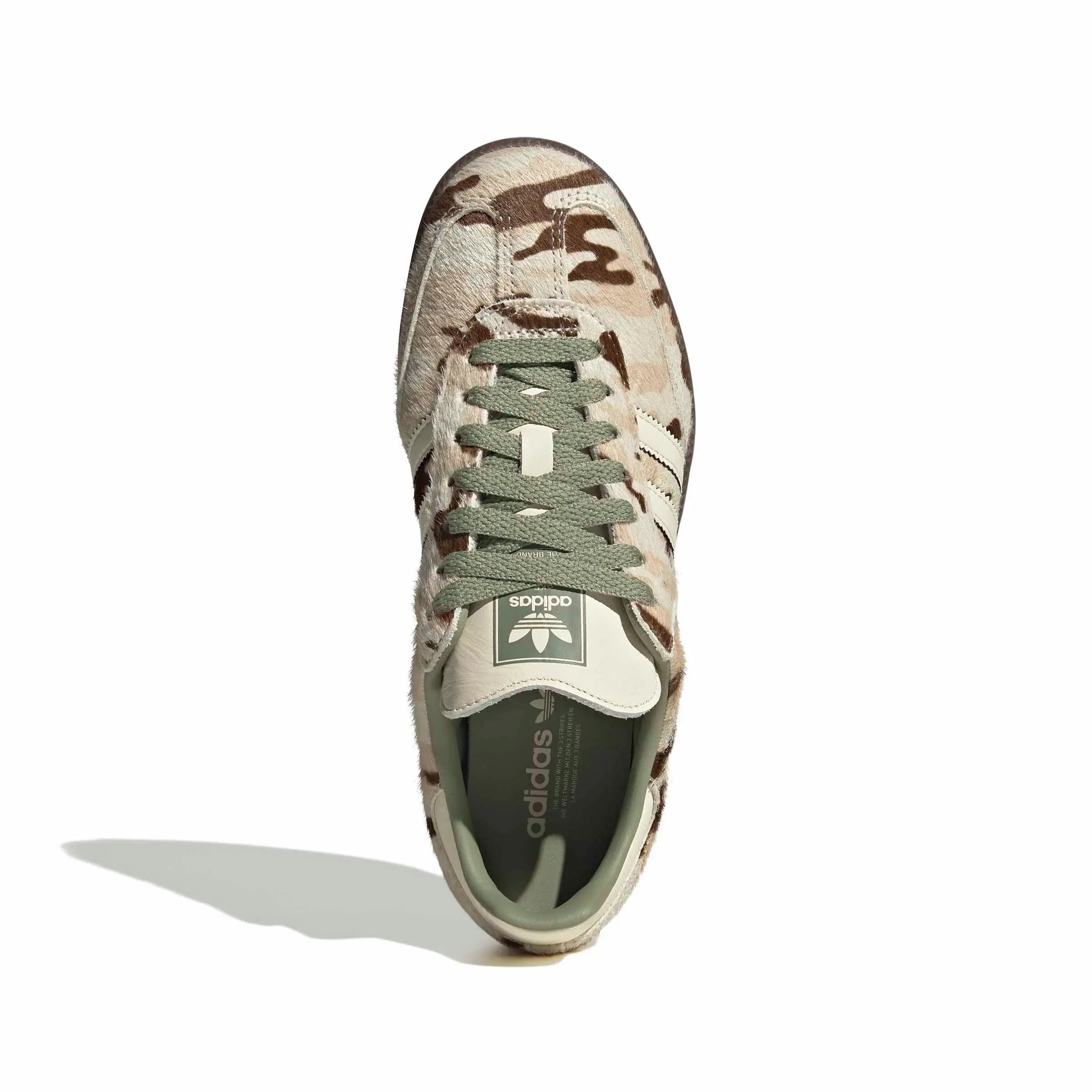 adidas Originals Samba OG "Wonder Beige/Tent Green" Women's Shoe - BEIGE/GREEN