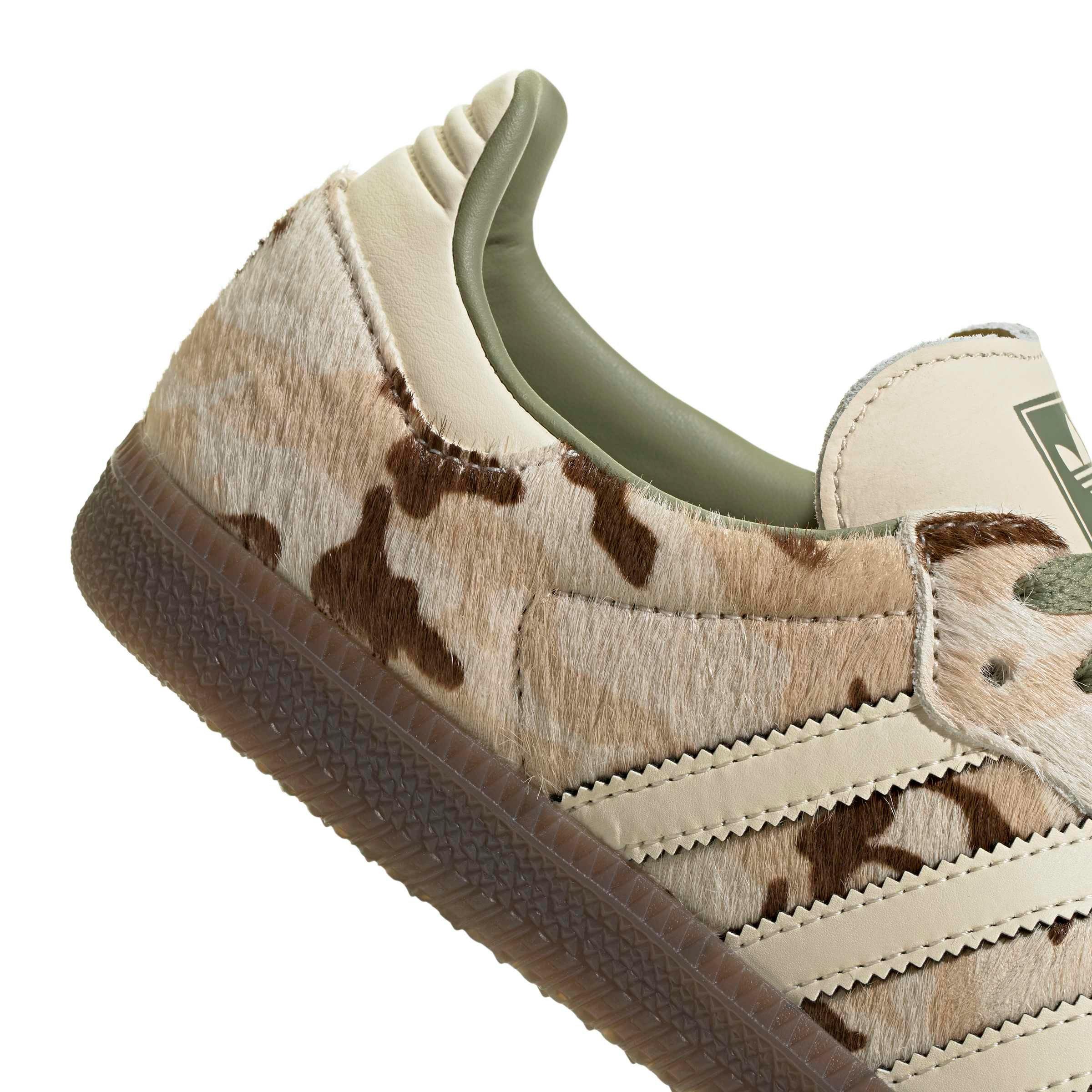 adidas Originals Samba OG "Wonder Beige/Tent Green" Women's Shoe - BEIGE/GREEN
