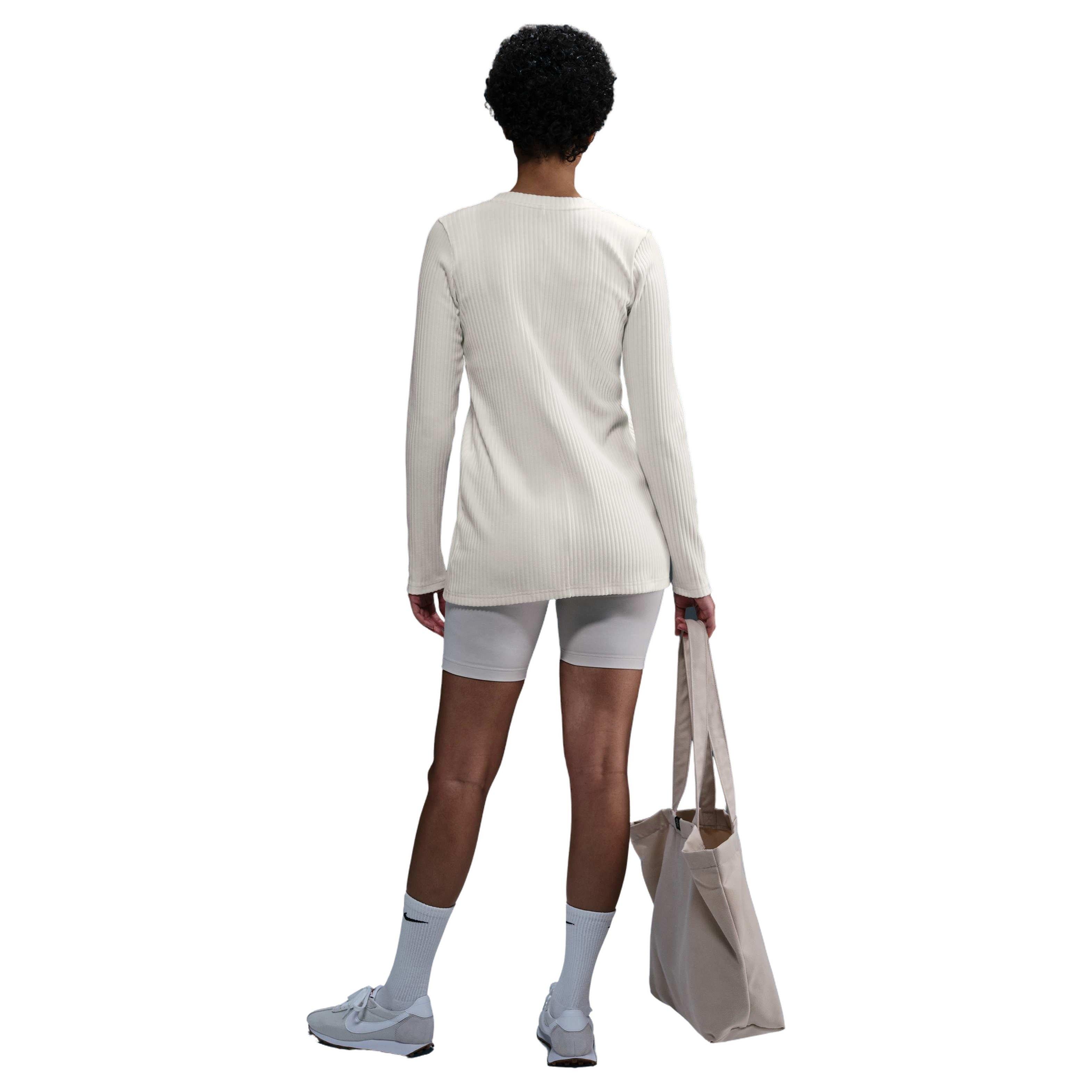 Nike Women's Sportswear Chill Knit Rib Cardigan -Sail - SAIL Thumbnail View 2