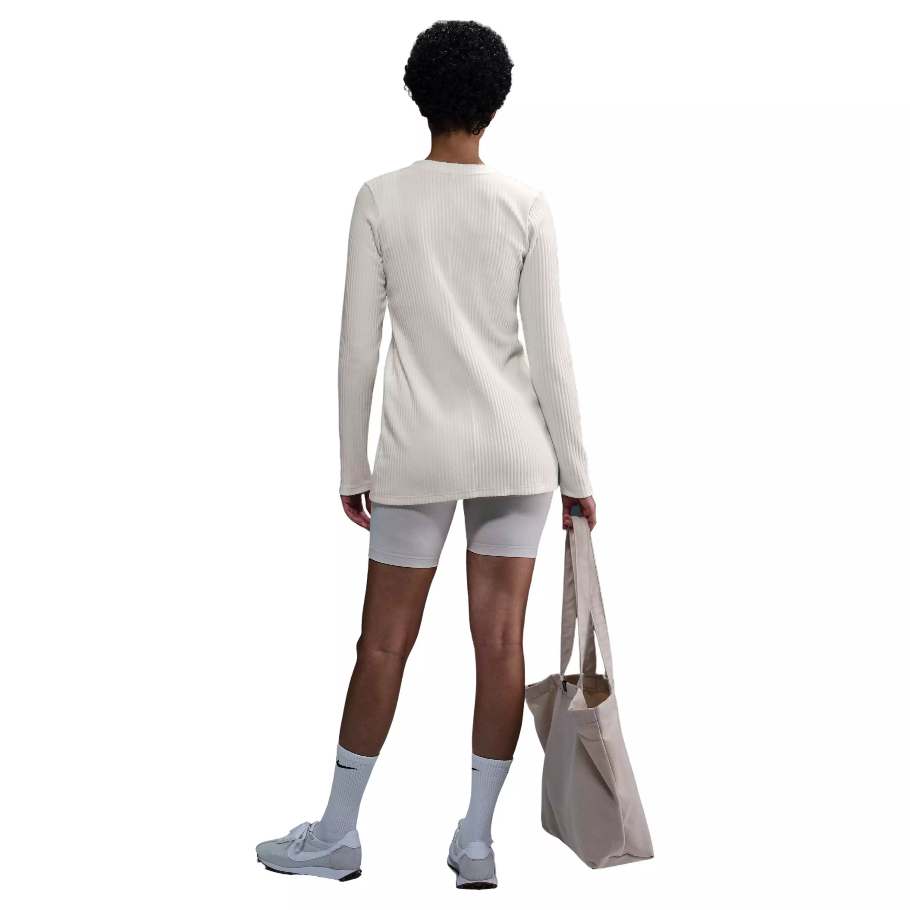 Nike Women's Sportswear Chill Knit Rib Cardigan -Sail - SAIL