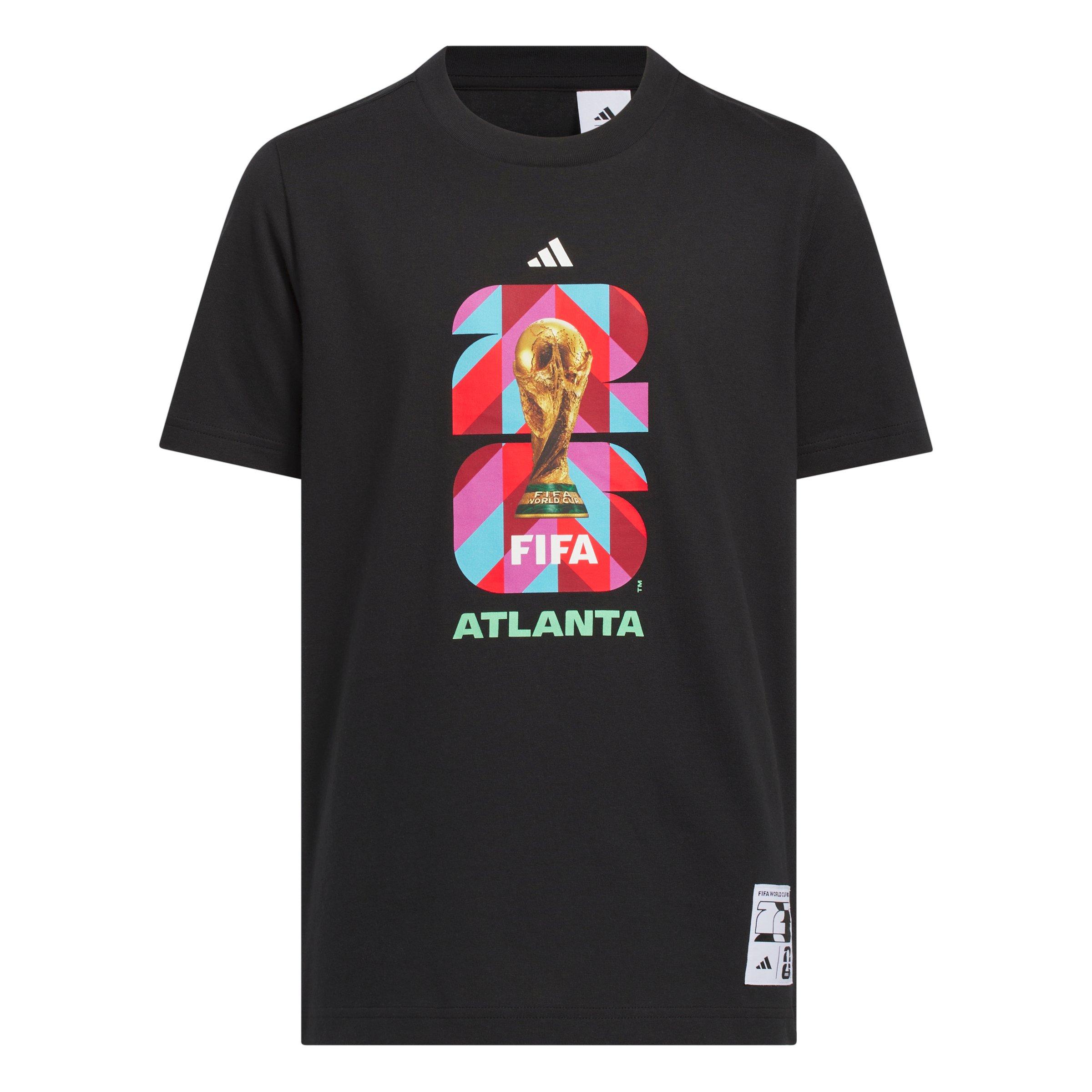 adidas Big Kids' FIFA World Cup 26 Host City Atlanta Graphic T-Shirt - Black - BLACK Thumbnail View 1