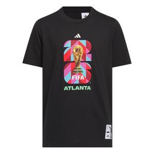 adidas Big Kids' FIFA World Cup 26 Host City Atlanta Graphic T-Shirt - Black
