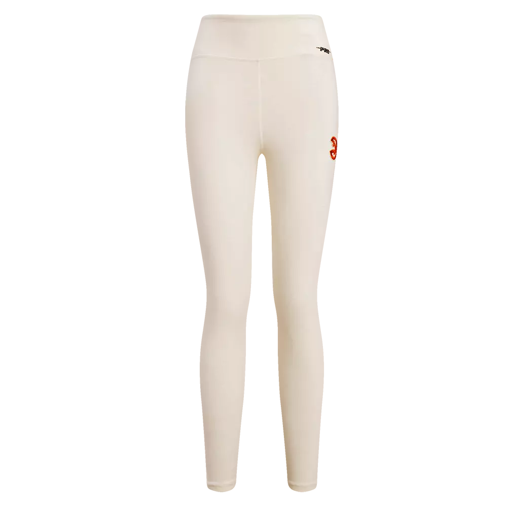 Pro Standard Women's Atlanta Hawks Retro Classic Jersey Leggings - Eggshell - EGGSHELL