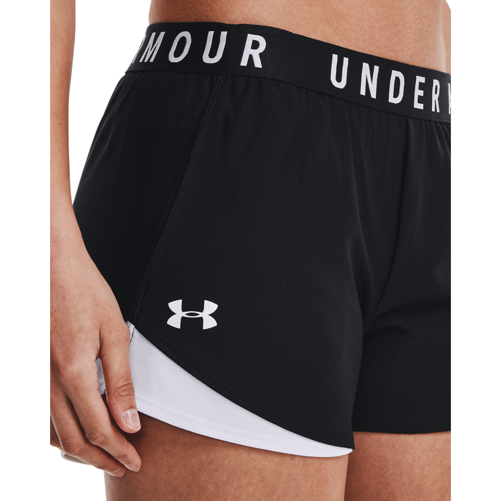 Under Armour Women's Play Up Shorts 3.0 - Black/White