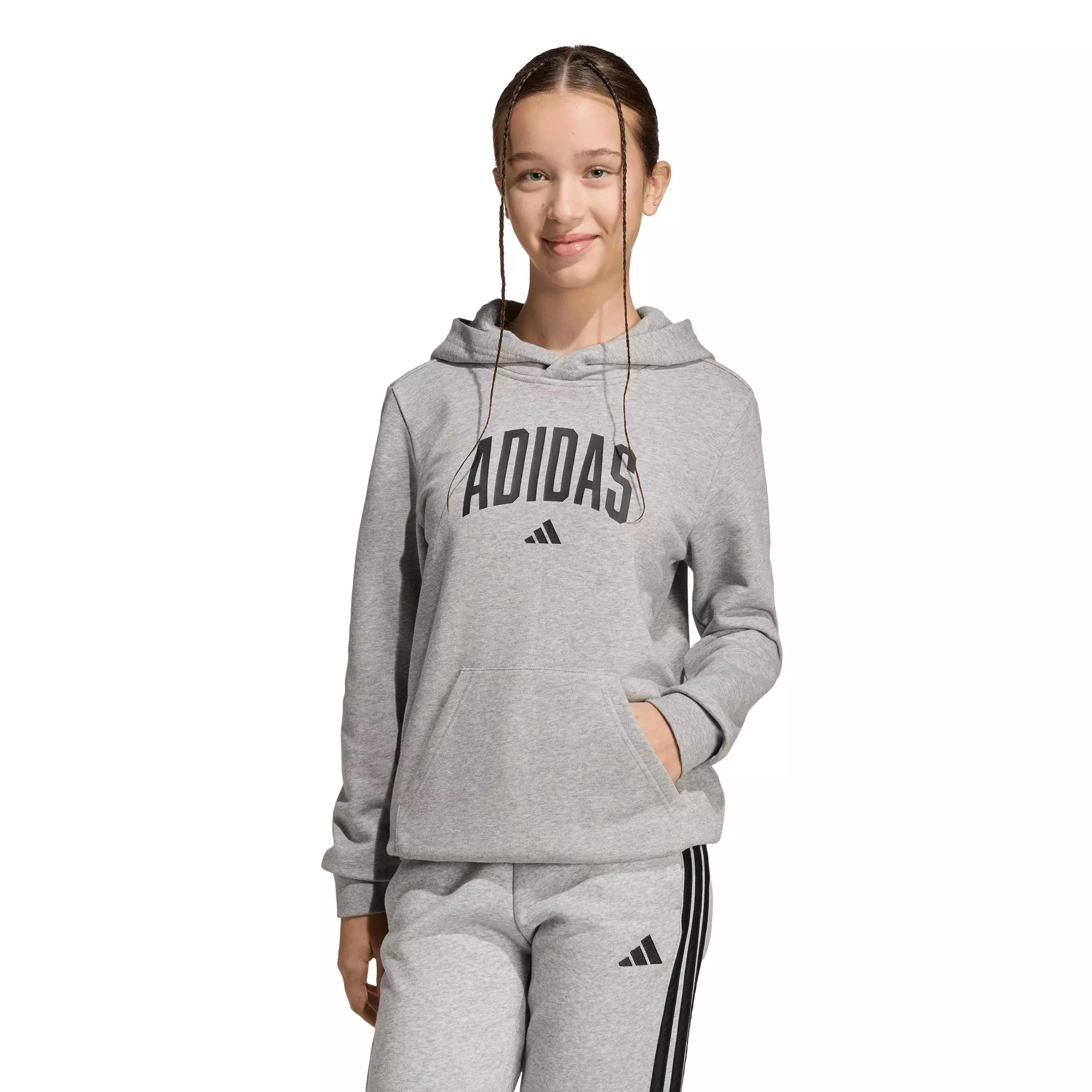 adidas Big Kids' Codes Collegiate Graphic Hoodie - Grey - GREY