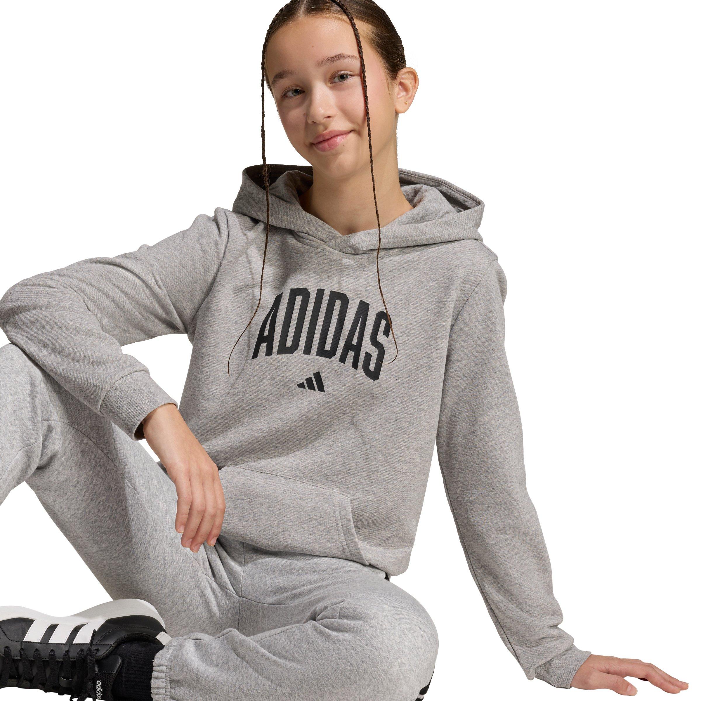 adidas Big Kids' Codes Collegiate Graphic Hoodie - Grey - GREY Thumbnail View 3