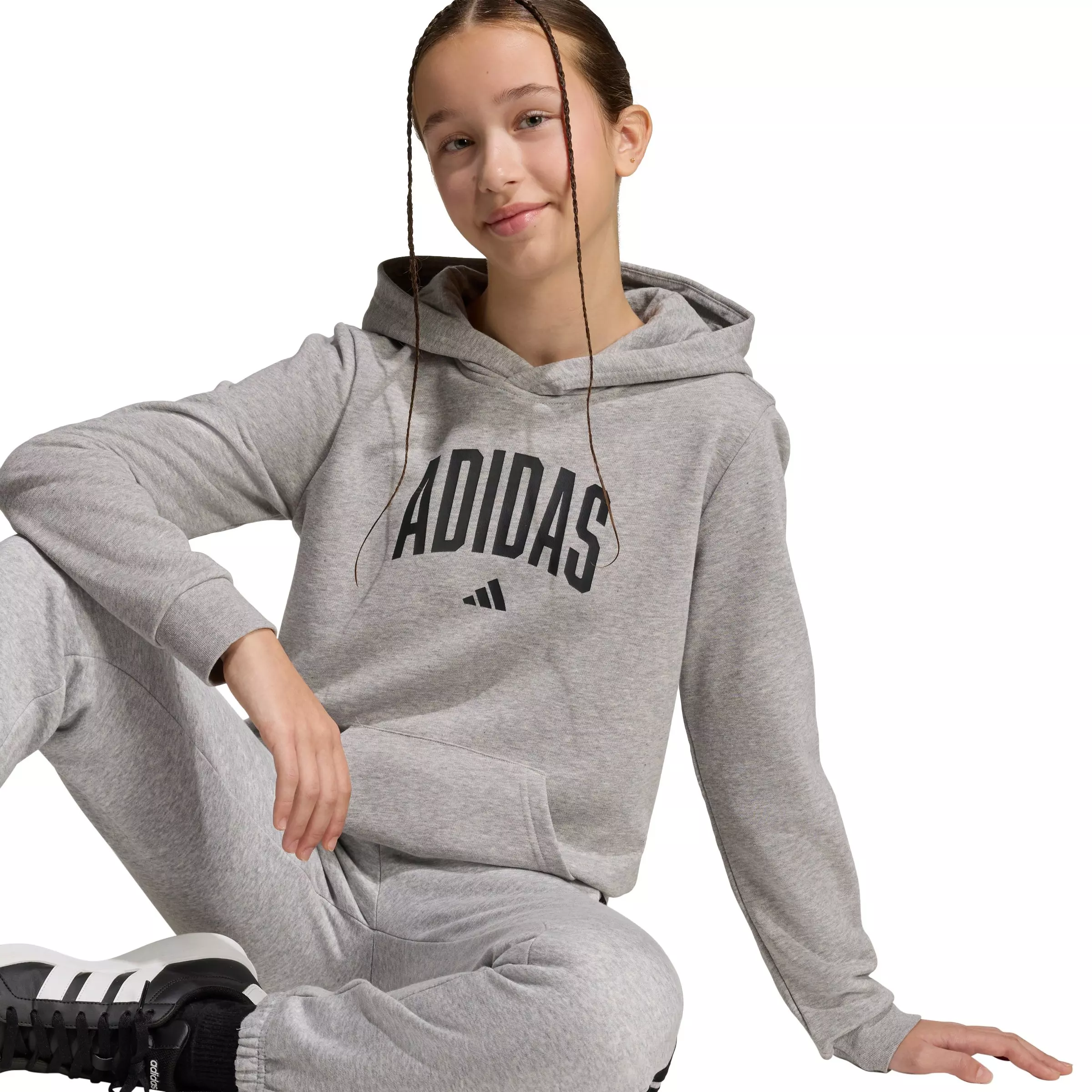 adidas Big Kids' Codes Collegiate Graphic Hoodie - Grey - GREY